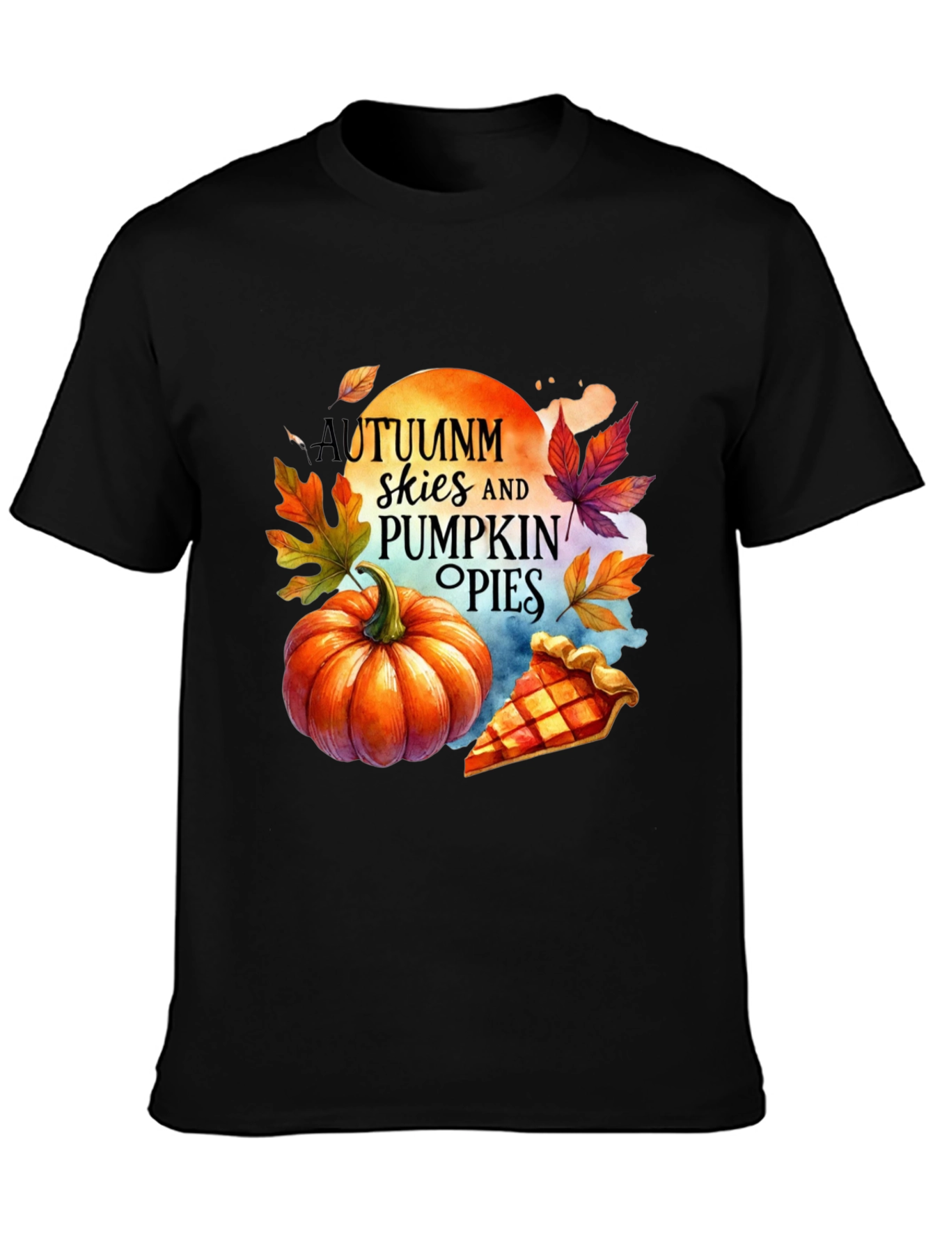 Autumn Skies Pumpkin Pies Graphic Tee