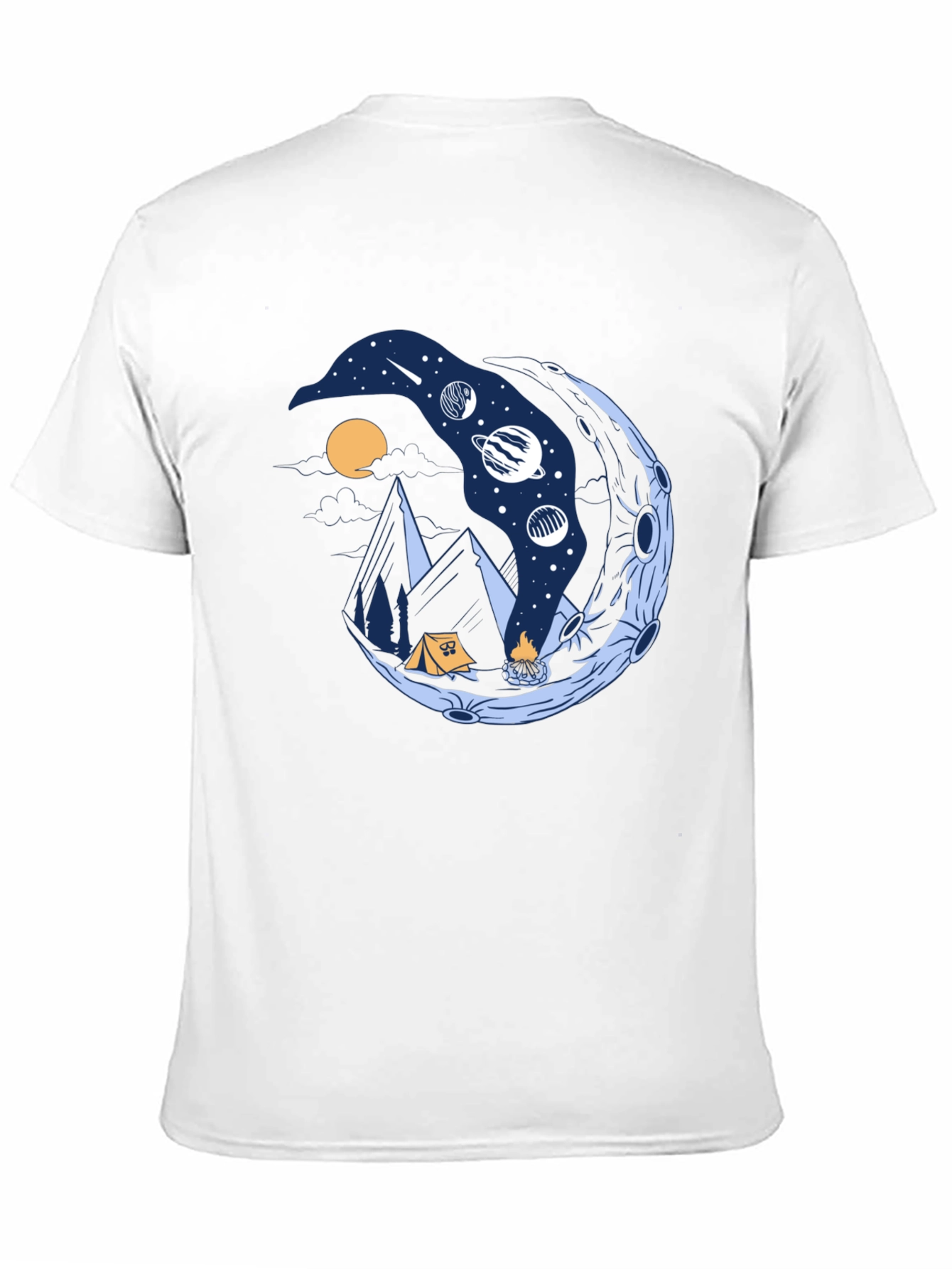 Cosmic Camping Black T-Shirt