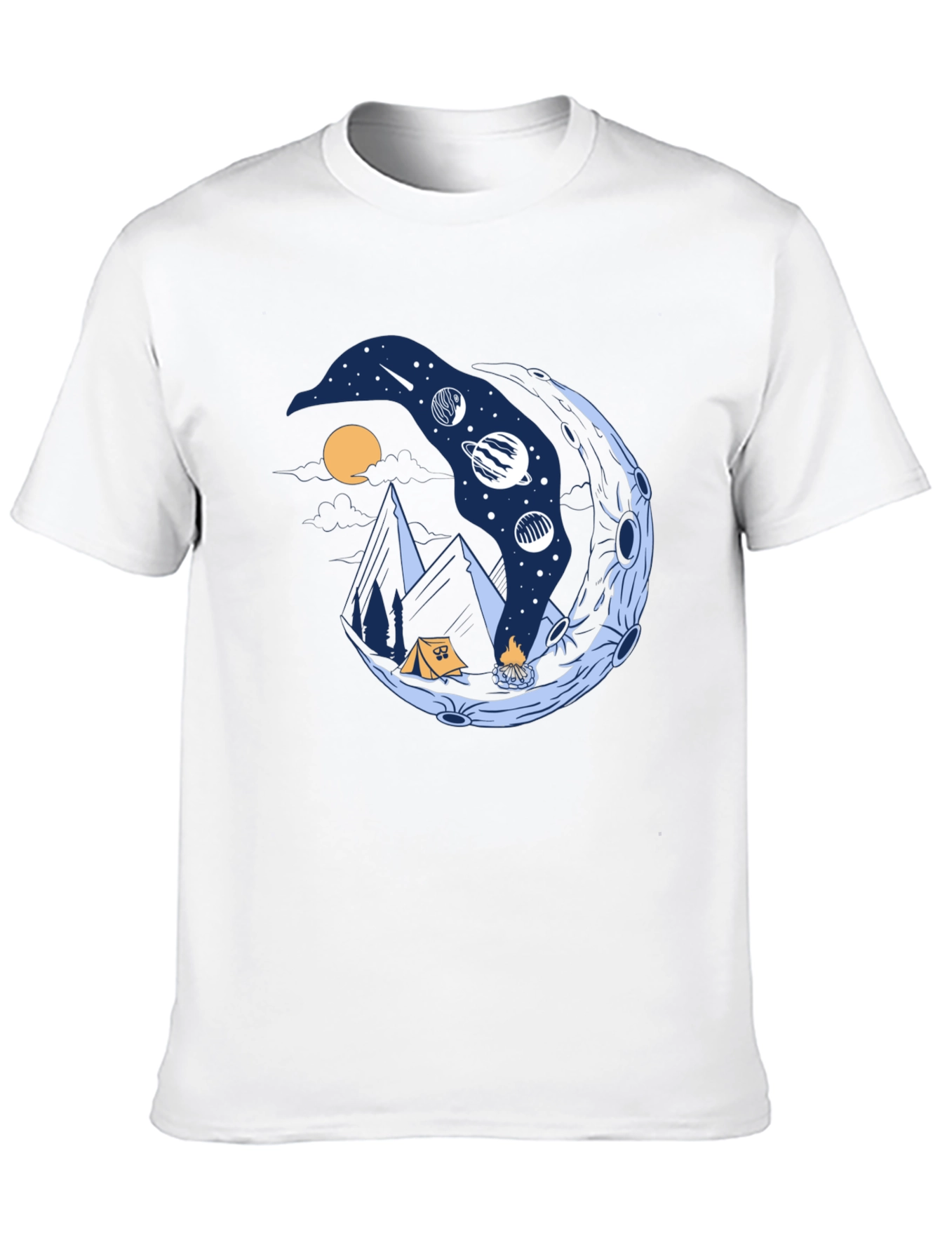 Cosmic Camping Black T-Shirt