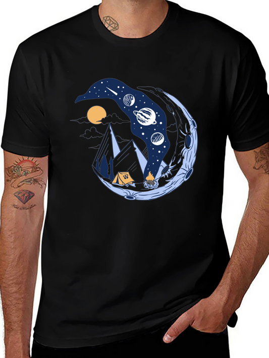 Cosmic Camping Black T-Shirt
