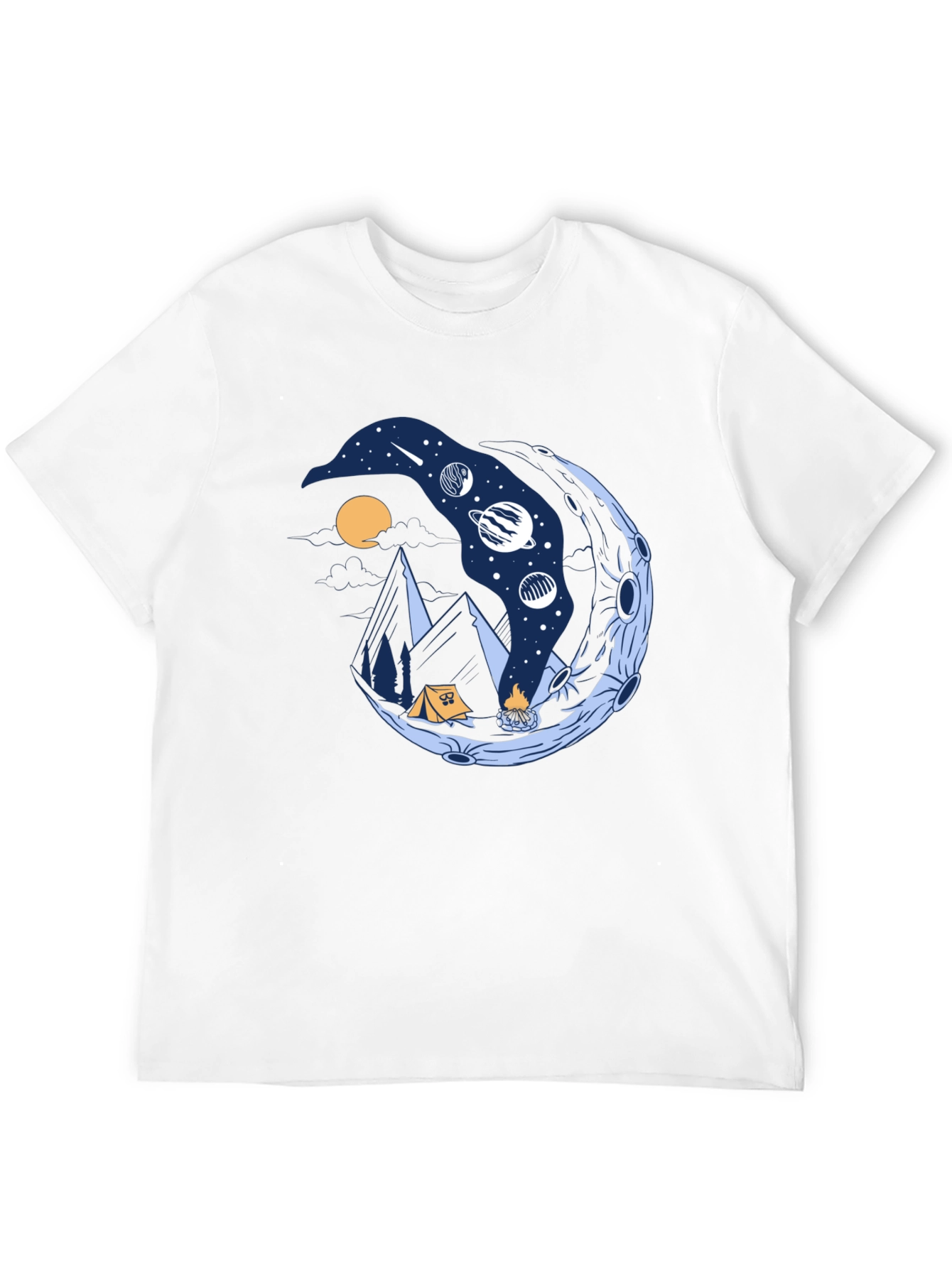 Cosmic Camping Black T-Shirt