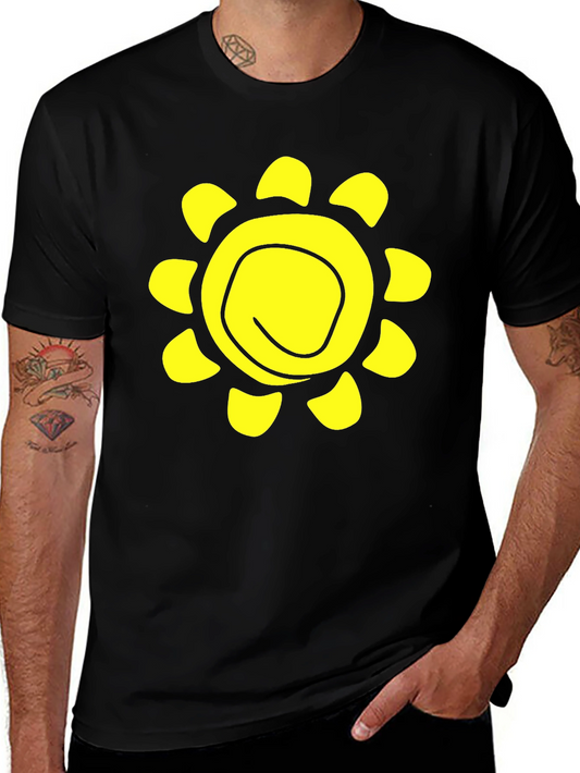 Sunshine Graphic Black T-Shirt - Casual Comfort