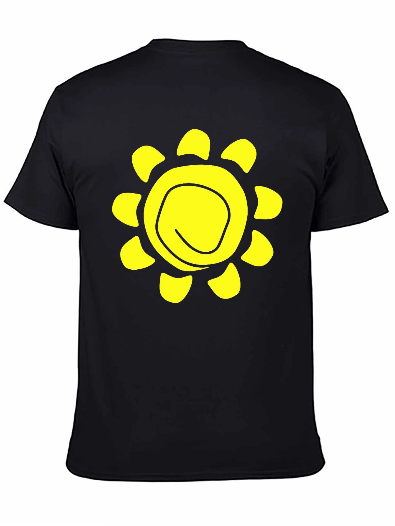 Sunshine Graphic Black T-Shirt - Casual Comfort