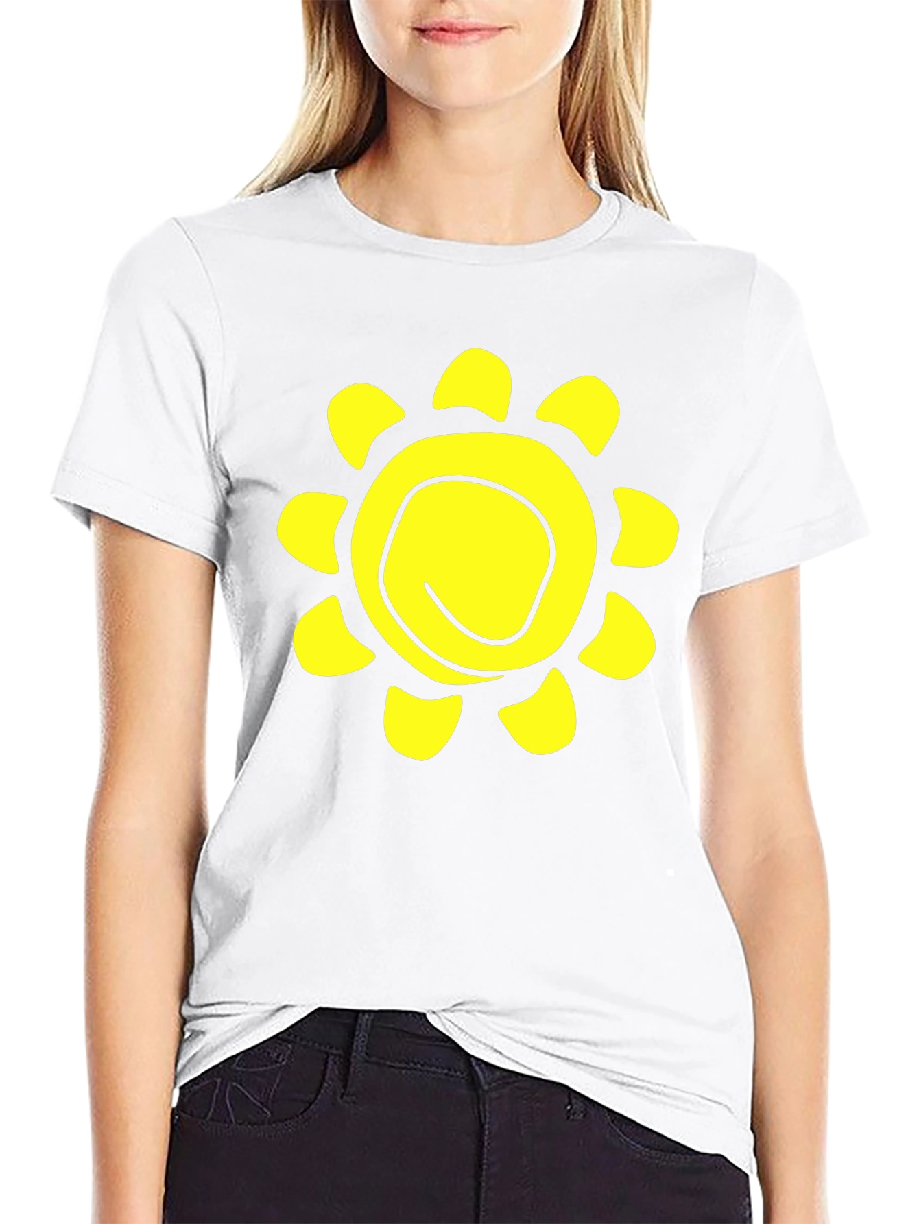 Sunshine Graphic Black T-Shirt - Casual Comfort