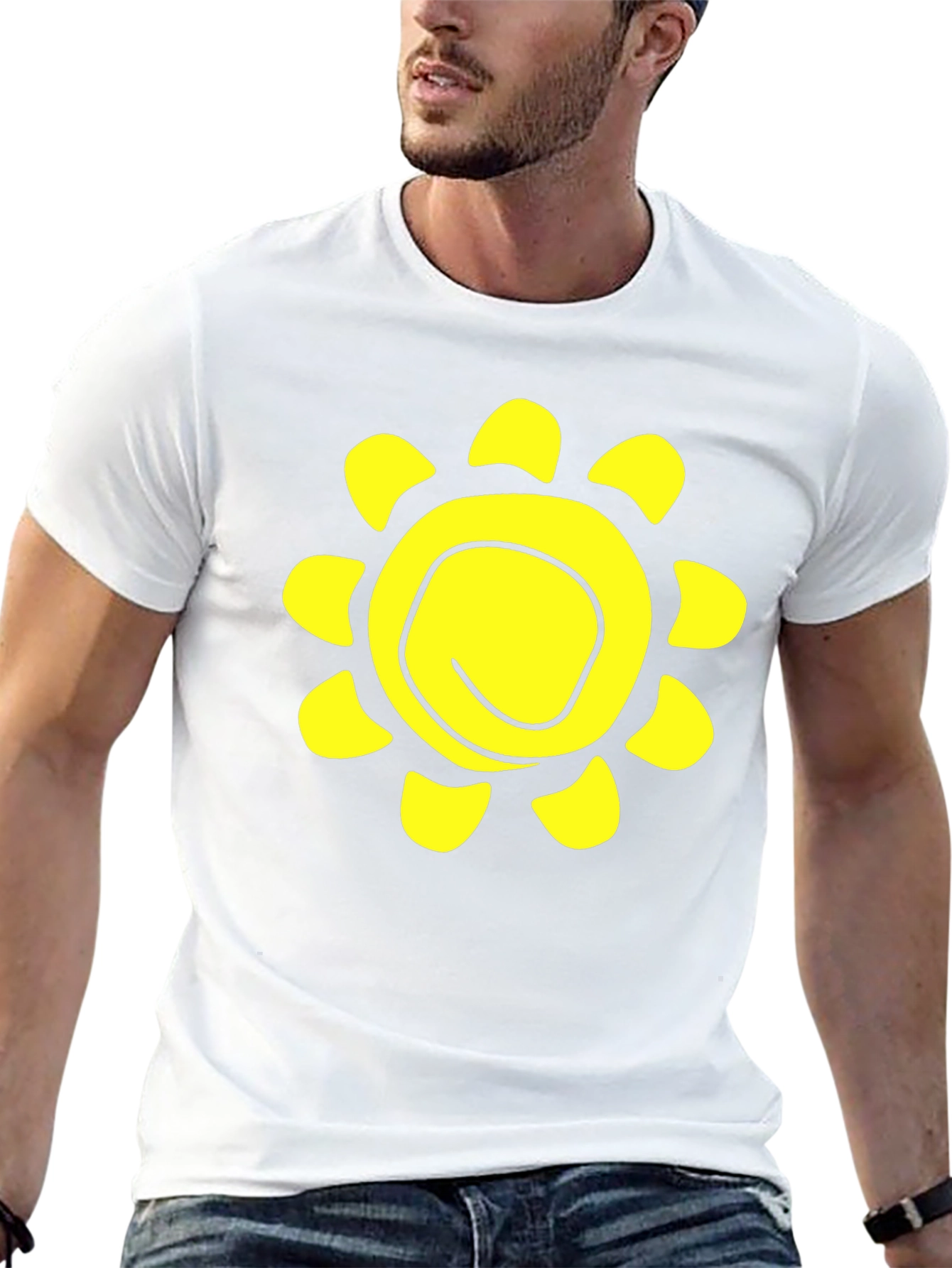 Sunshine Graphic Black T-Shirt - Casual Comfort