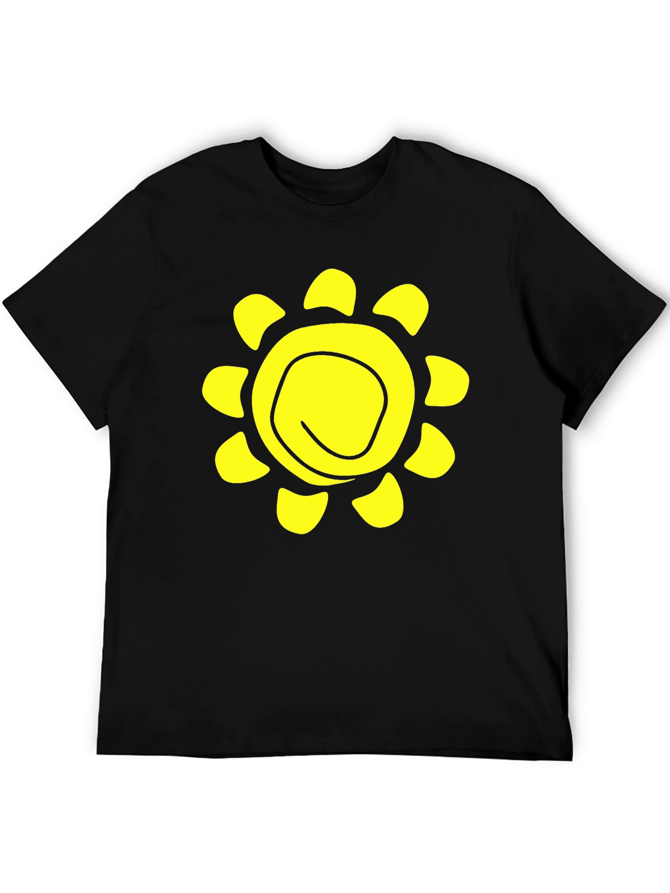 Sunshine Graphic Black T-Shirt - Casual Comfort