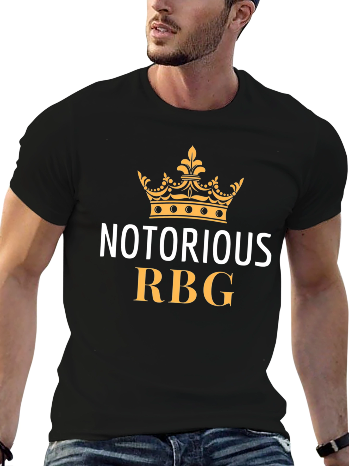 Notorious RBG T-Shirt - Black Crown Graphic Tee