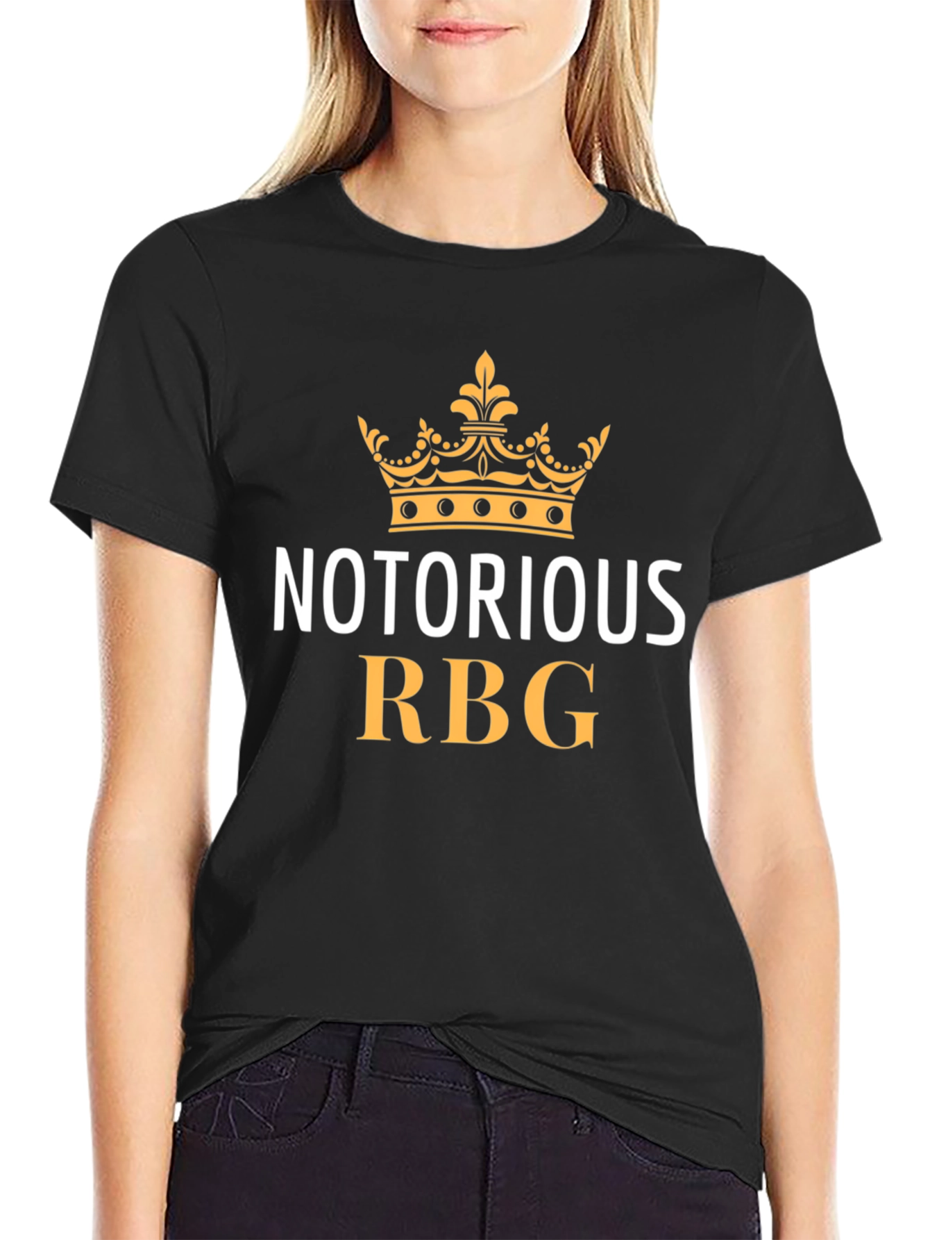 Notorious RBG T-Shirt - Black Crown Graphic Tee