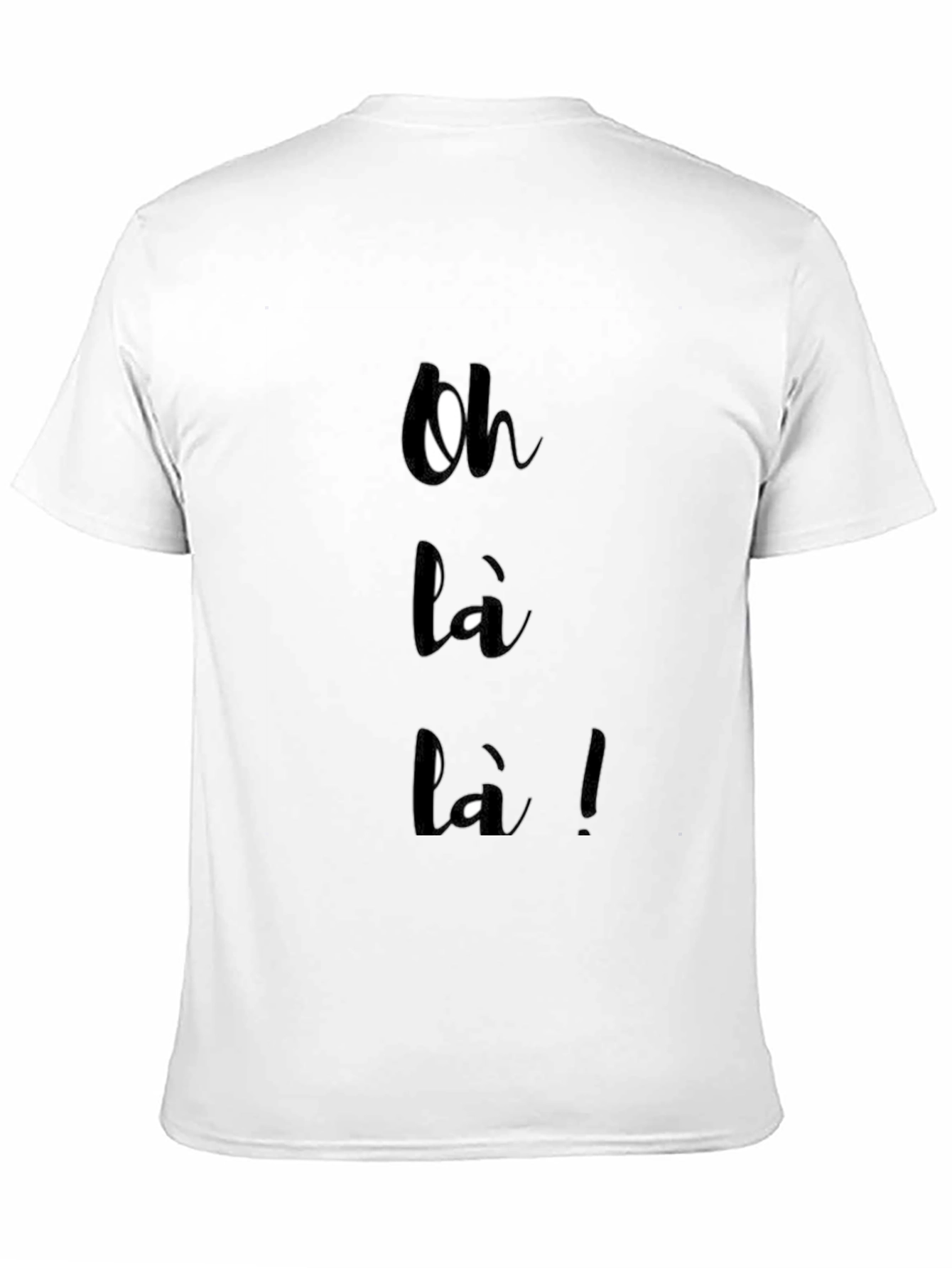 Oh Là Là!  Stylish Black Graphic Tee