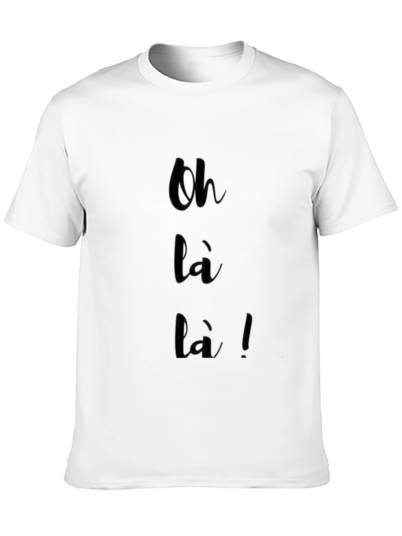 Oh Là Là!  Stylish Black Graphic Tee