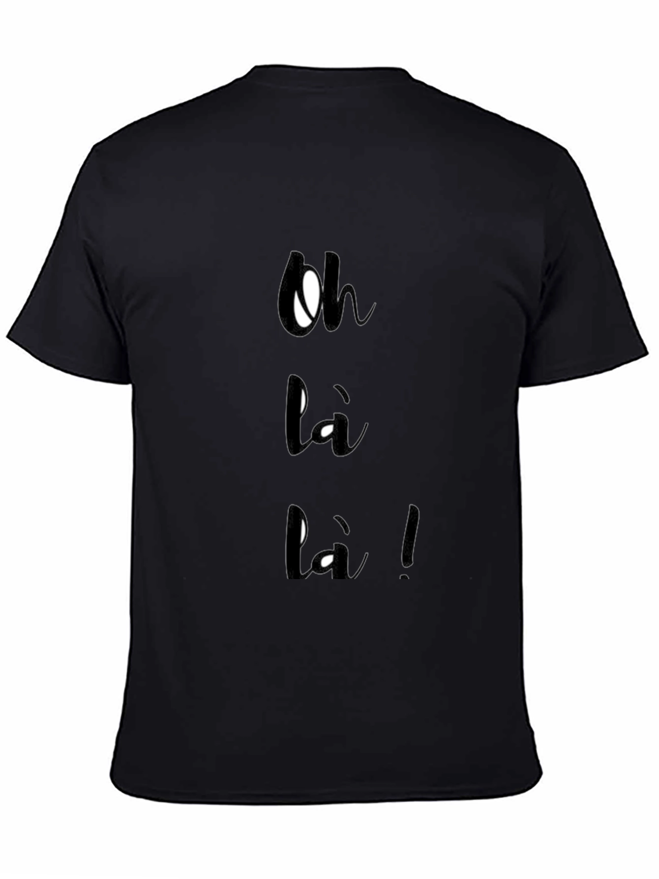 Oh Là Là!  Stylish Black Graphic Tee