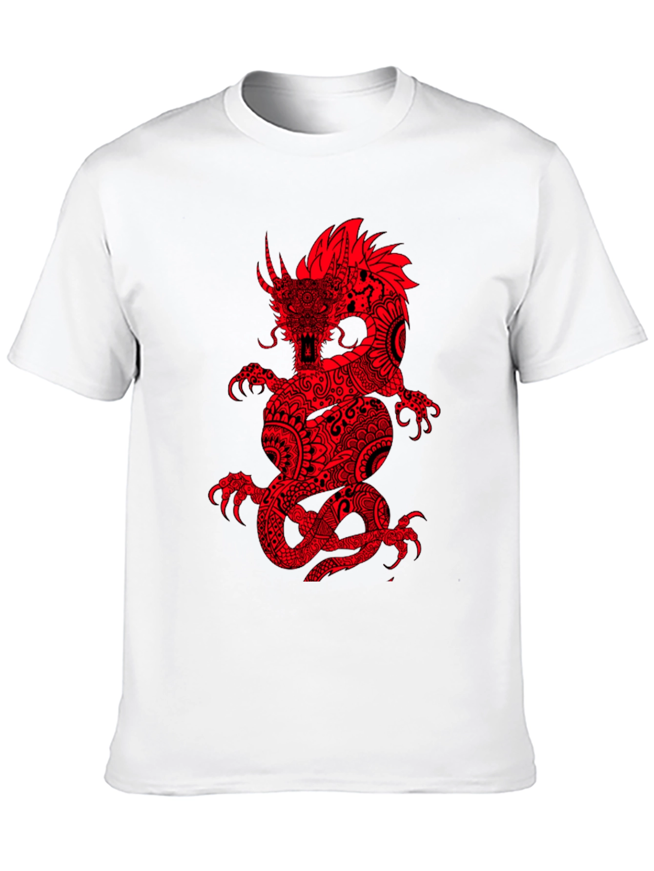 Red Dragon Graphic Black T-Shirt