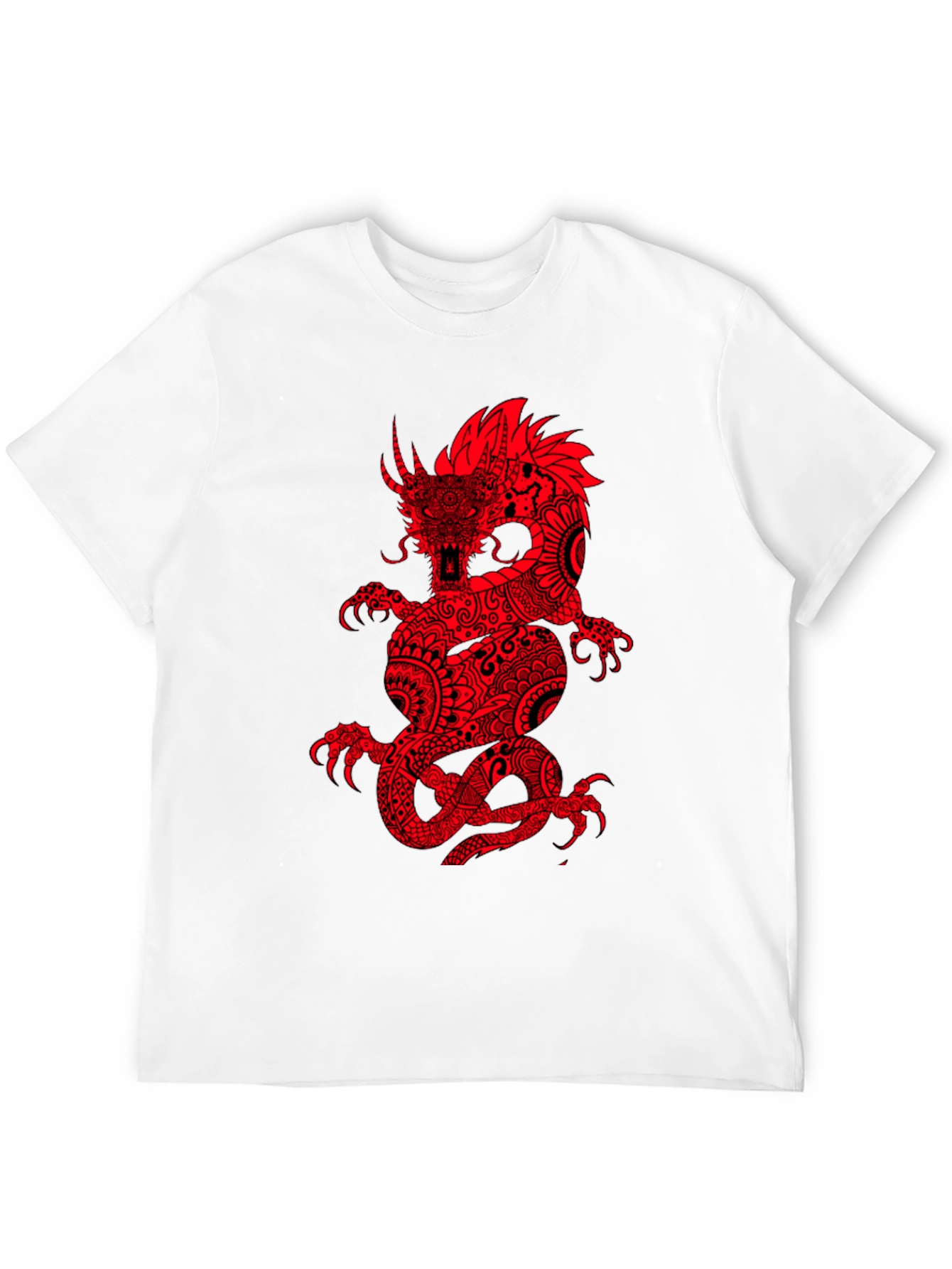 Red Dragon Graphic Black T-Shirt