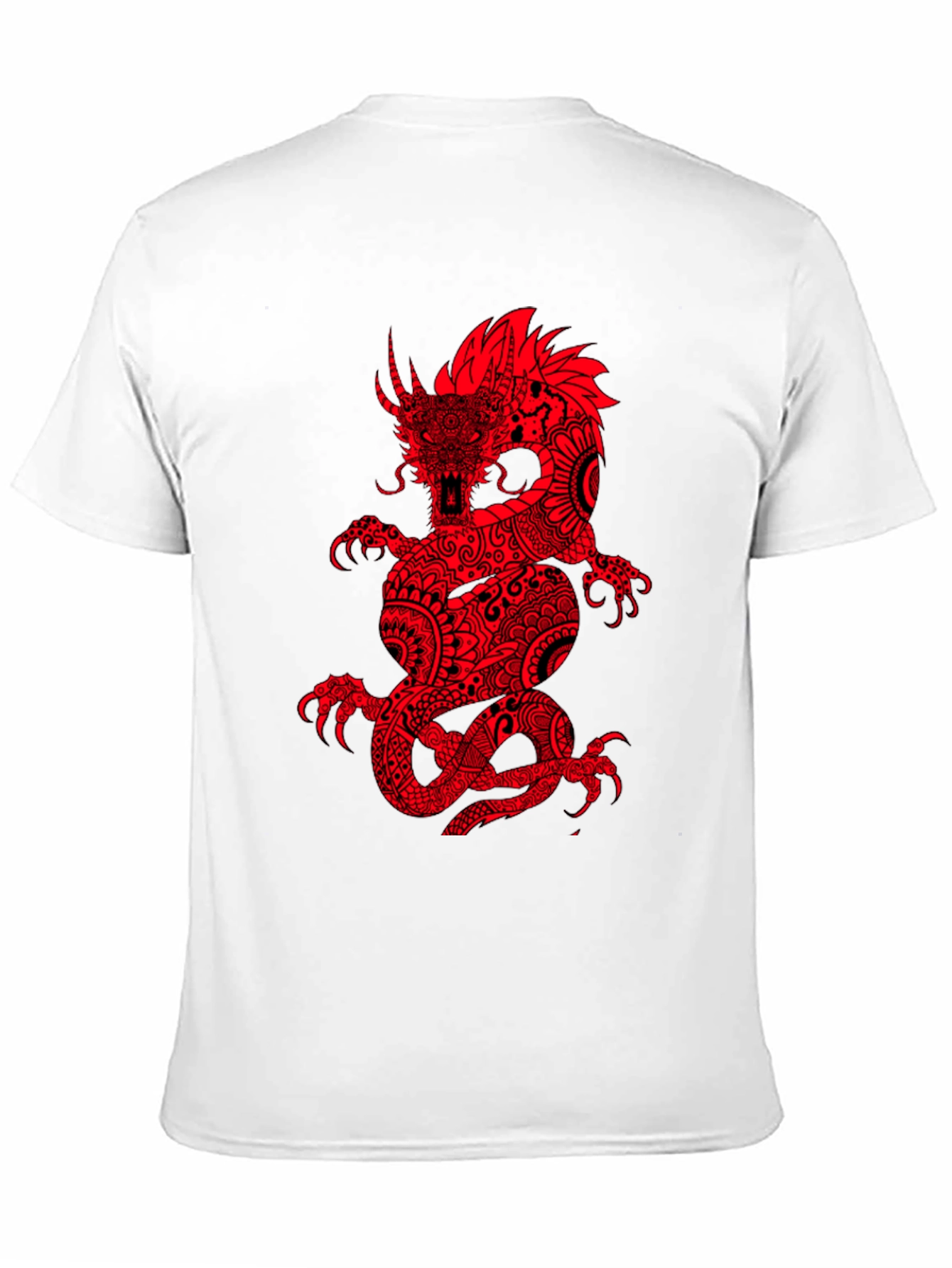 Red Dragon Graphic Black T-Shirt