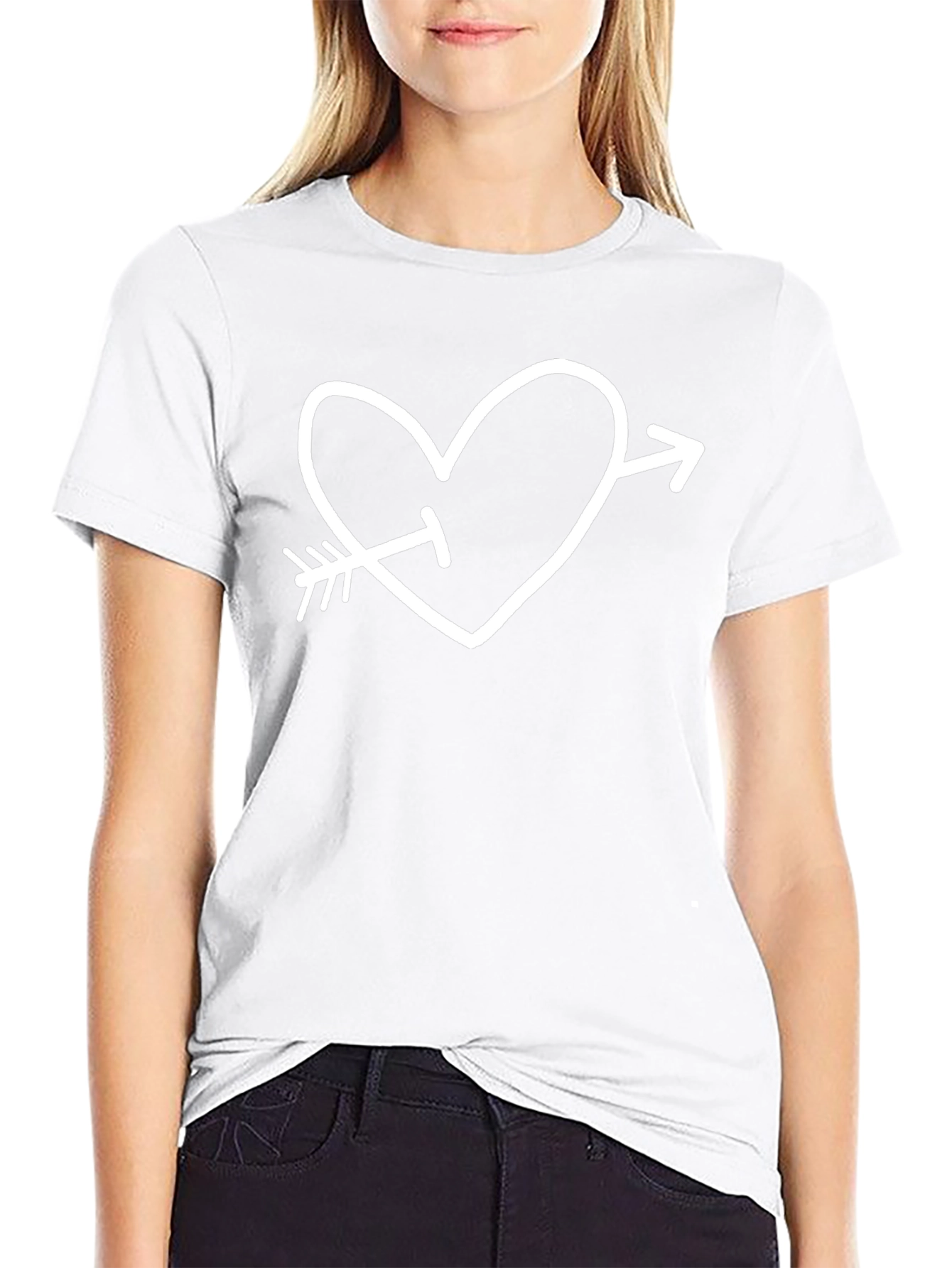 Cupids Arrow Heart Graphic Tee