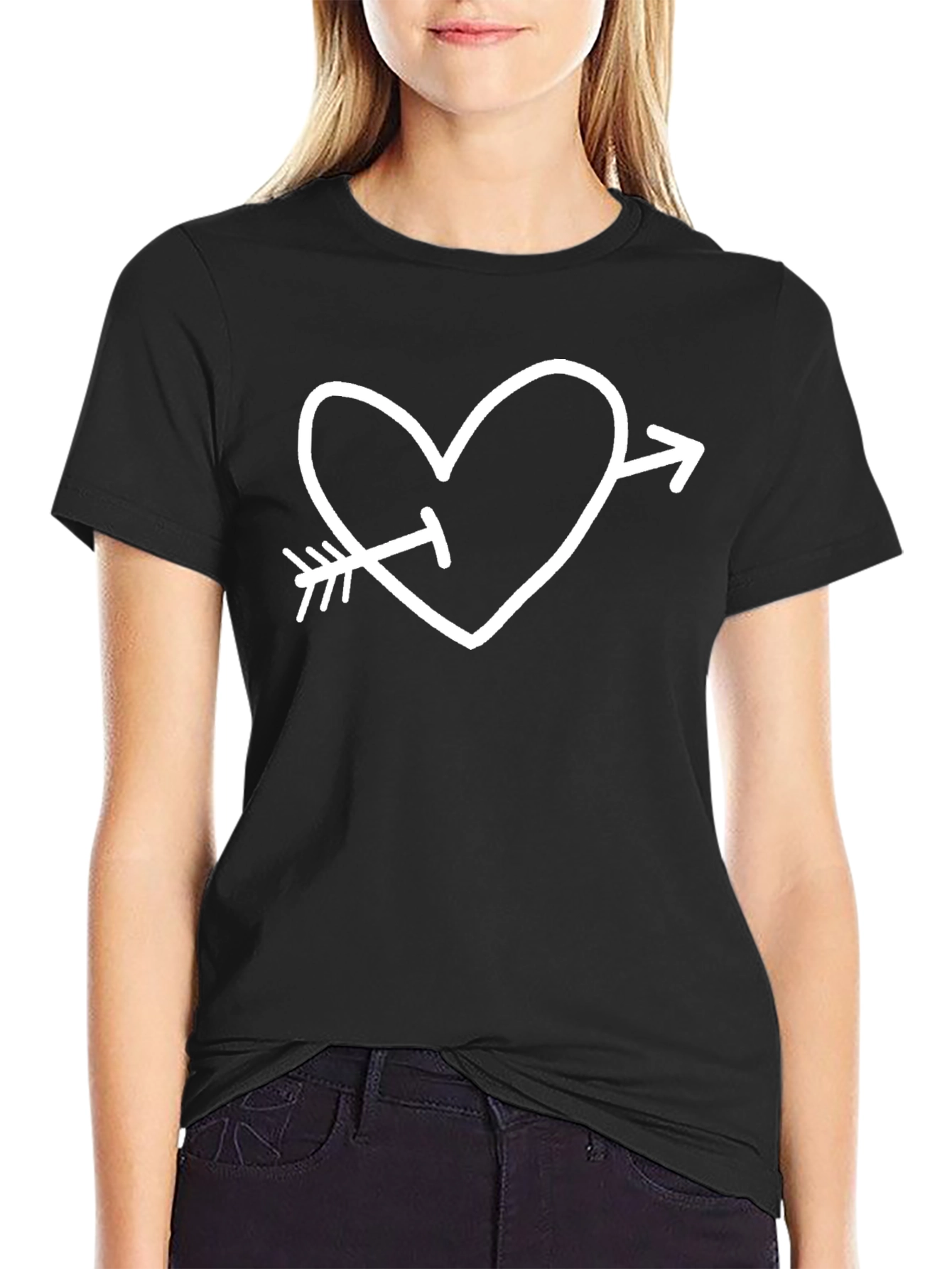 Cupids Arrow Heart Graphic Tee
