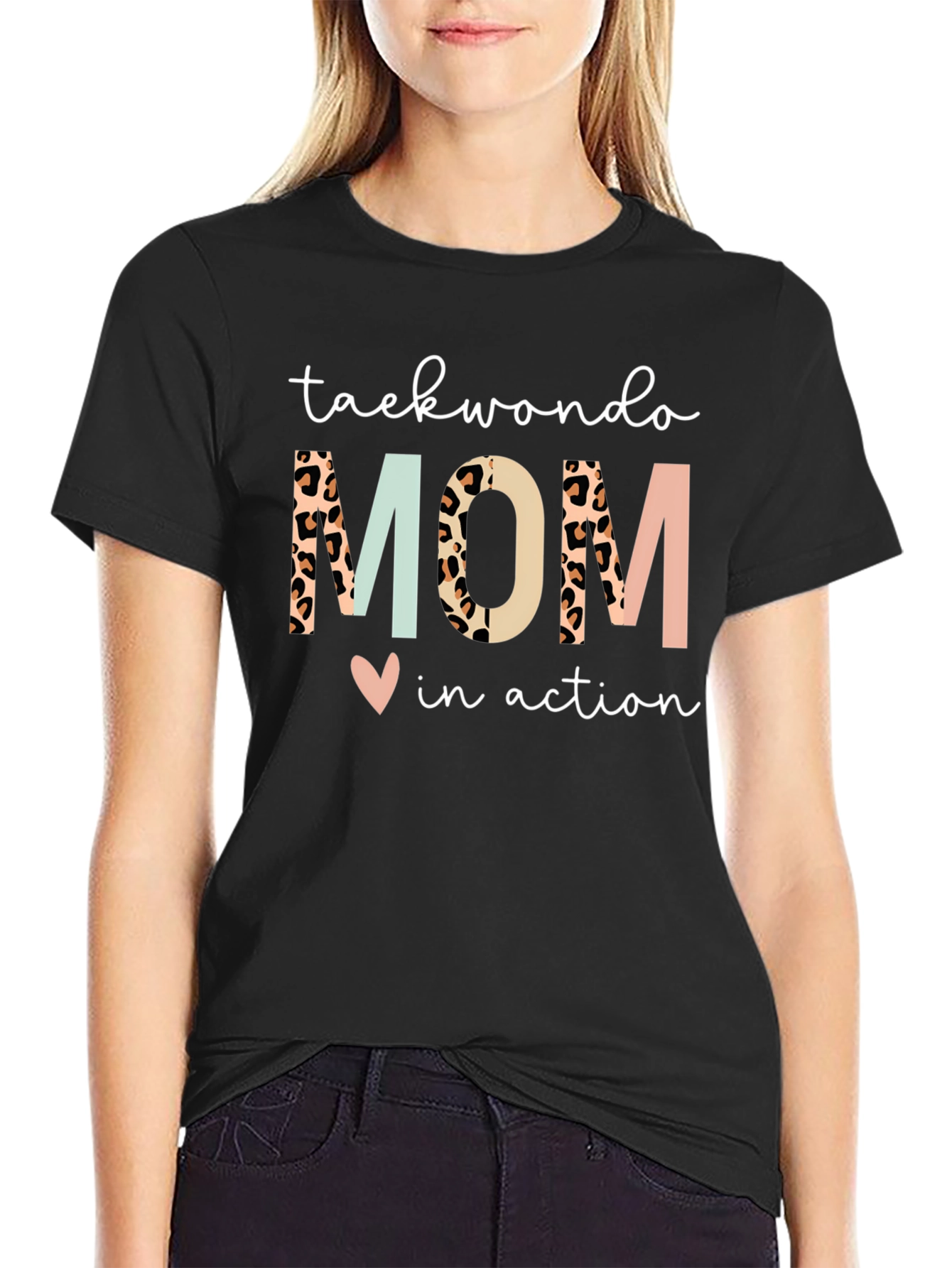 Taekwondo Mom in Action T-Shirt