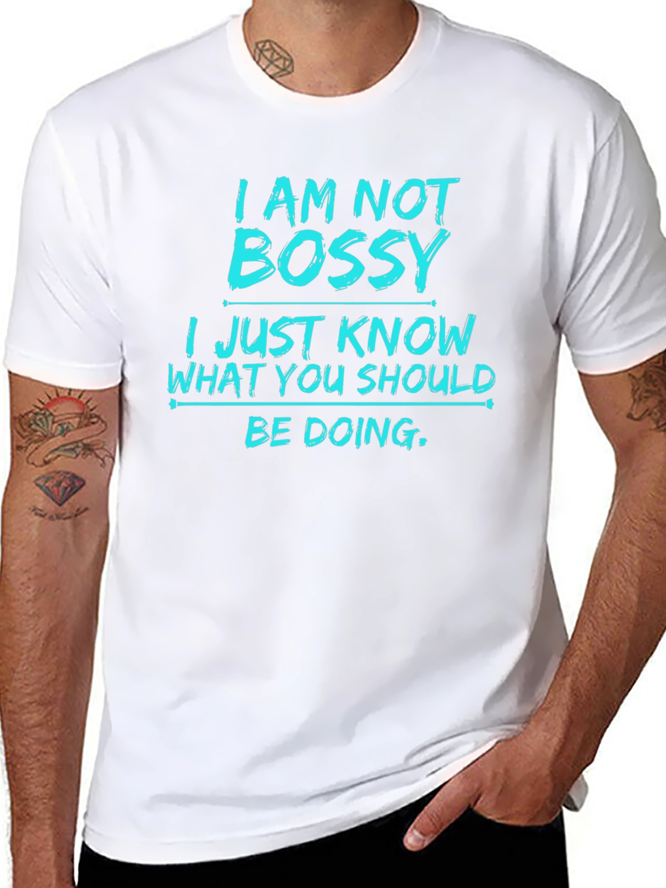 I Am Not Bossy Mens Graphic T-Shirt