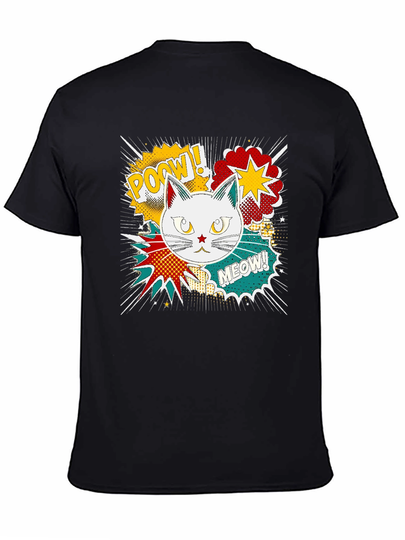 Comic Cat T-Shirt - Pow! Meow!