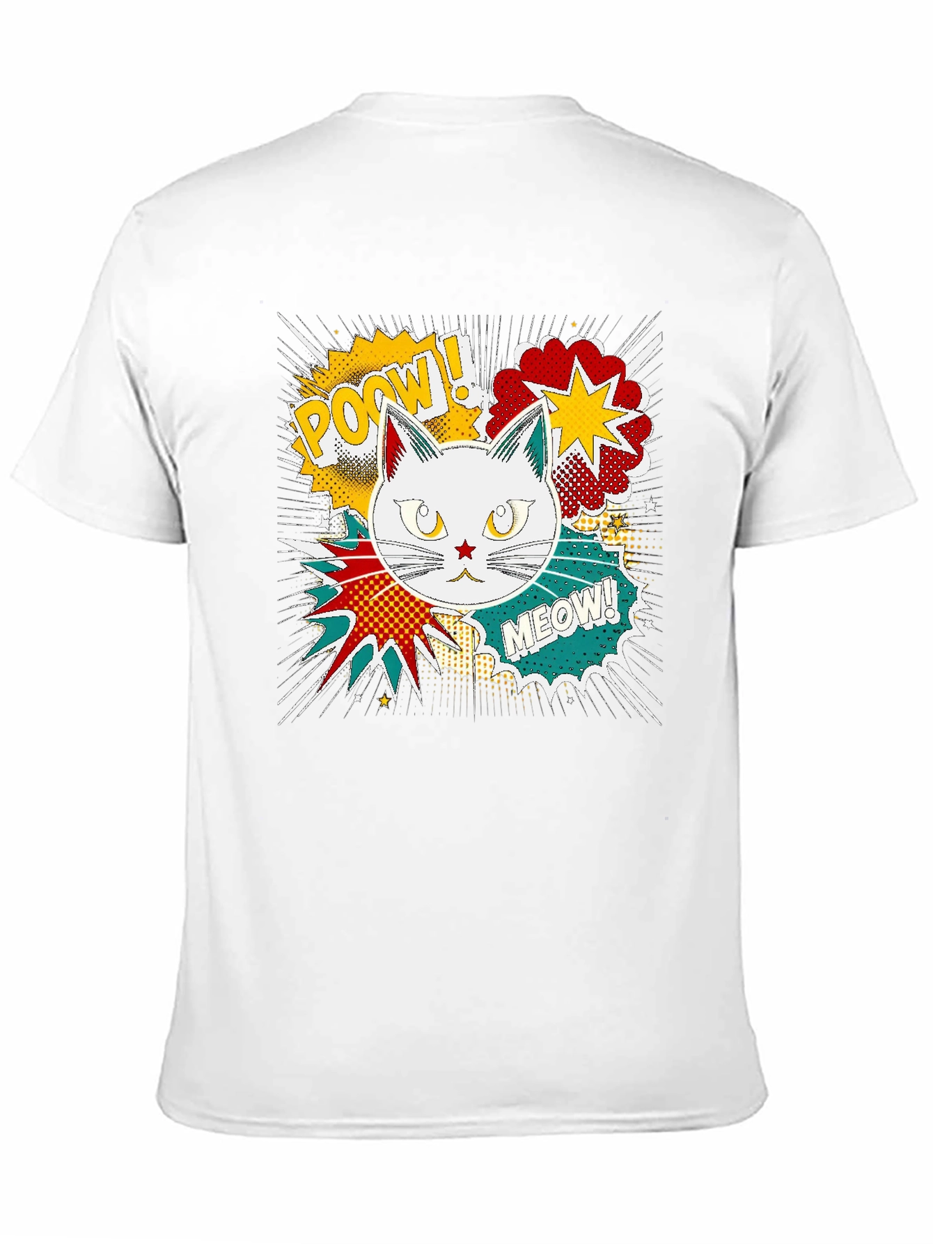 Comic Cat T-Shirt - Pow! Meow!