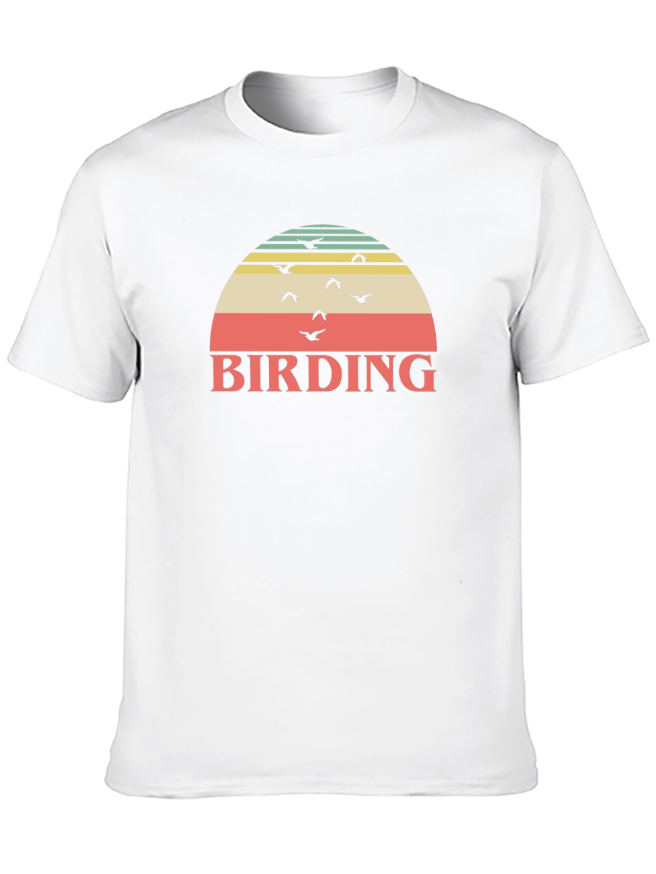 Birding Sunset Graphic T-Shirt - Nature Lover Apparel