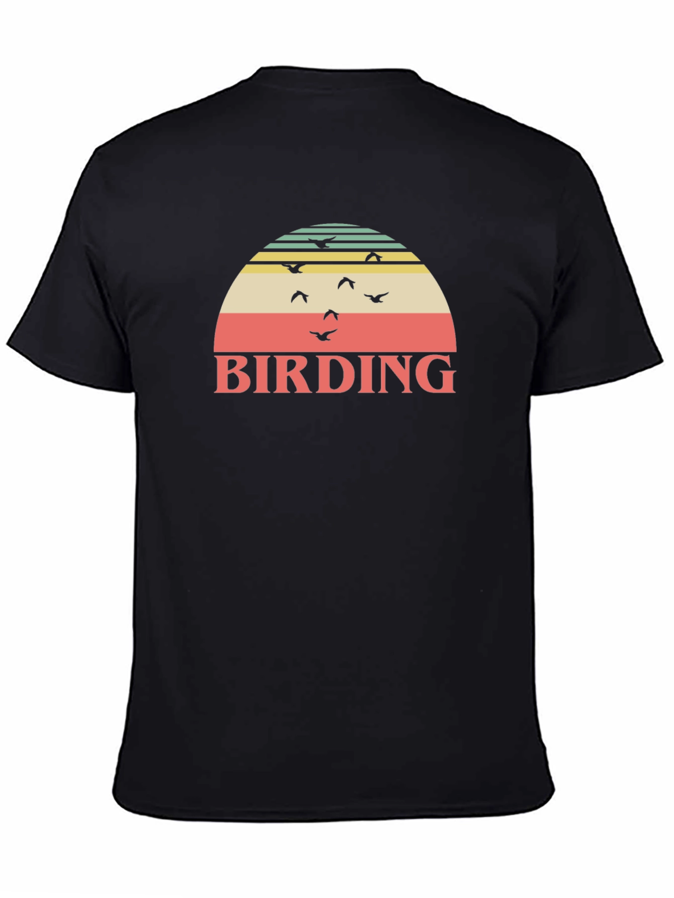 Birding Sunset Graphic T-Shirt - Nature Lover Apparel