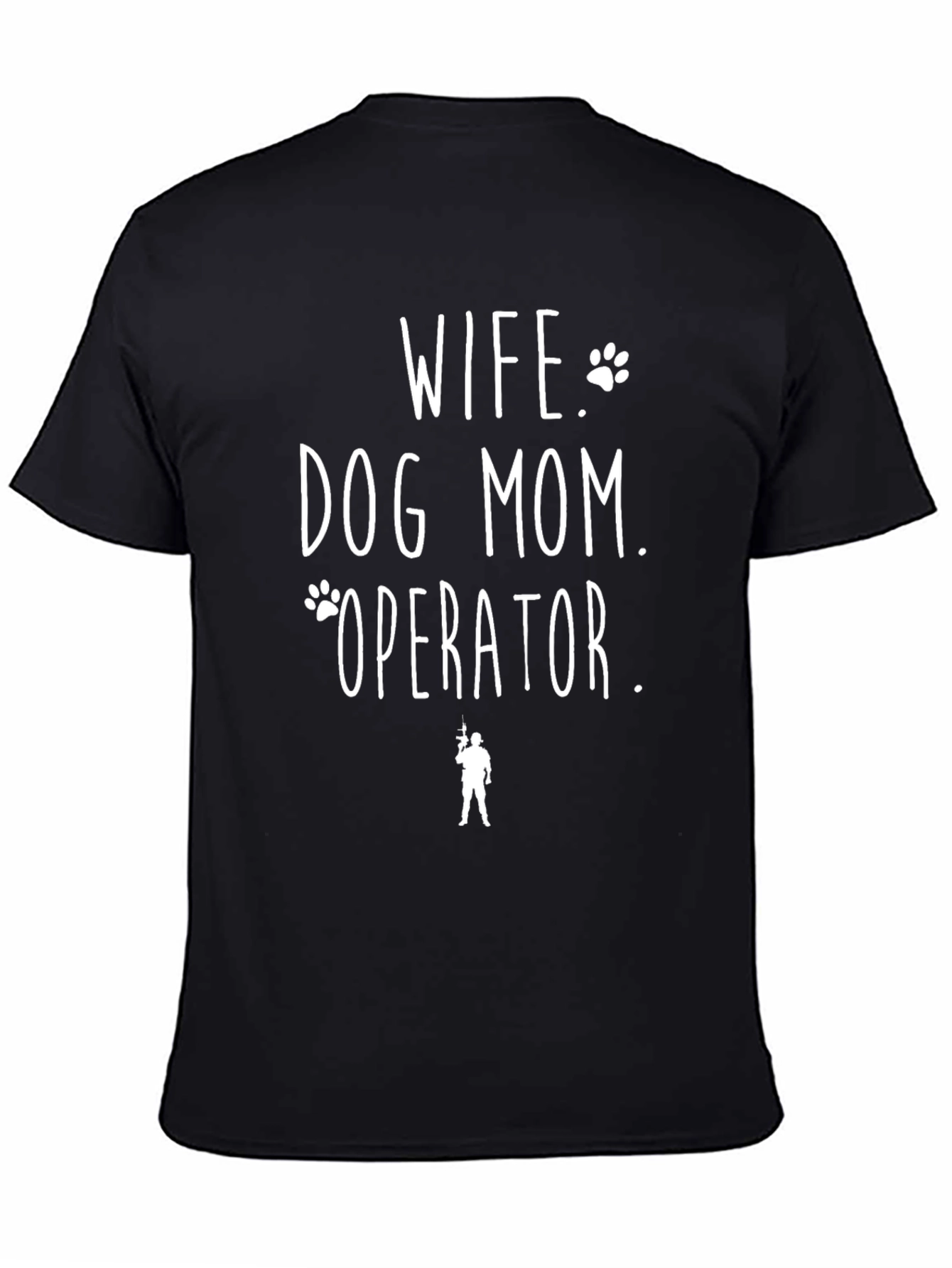Wife Dog Mom Operator Graphic T-Shirt