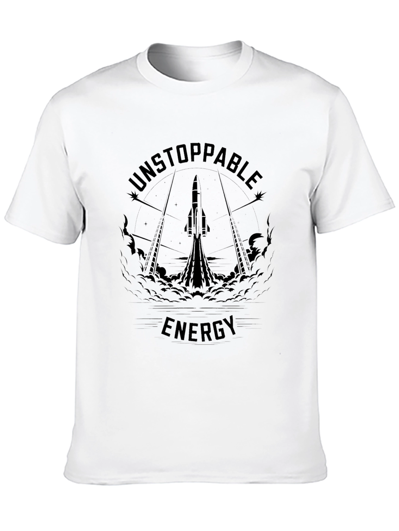 Unstoppable Energy Rocket Launch Graphic T-Shirt