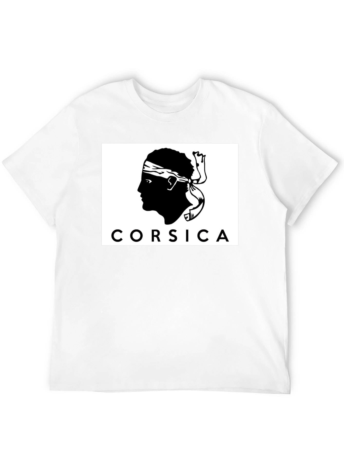 Corsica Silhouette Graphic Black T-Shirt