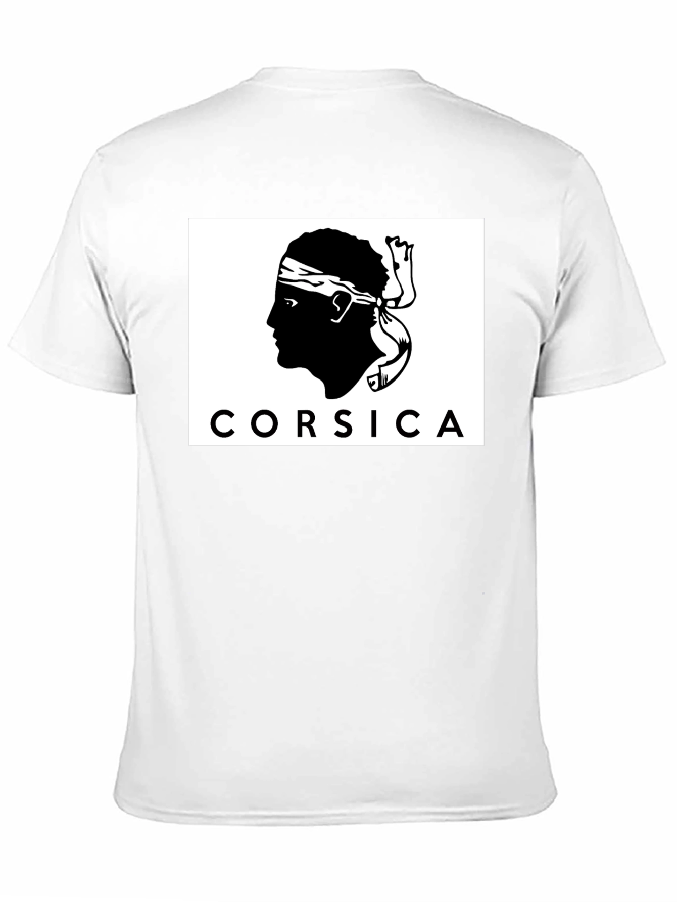 Corsica Silhouette Graphic Black T-Shirt
