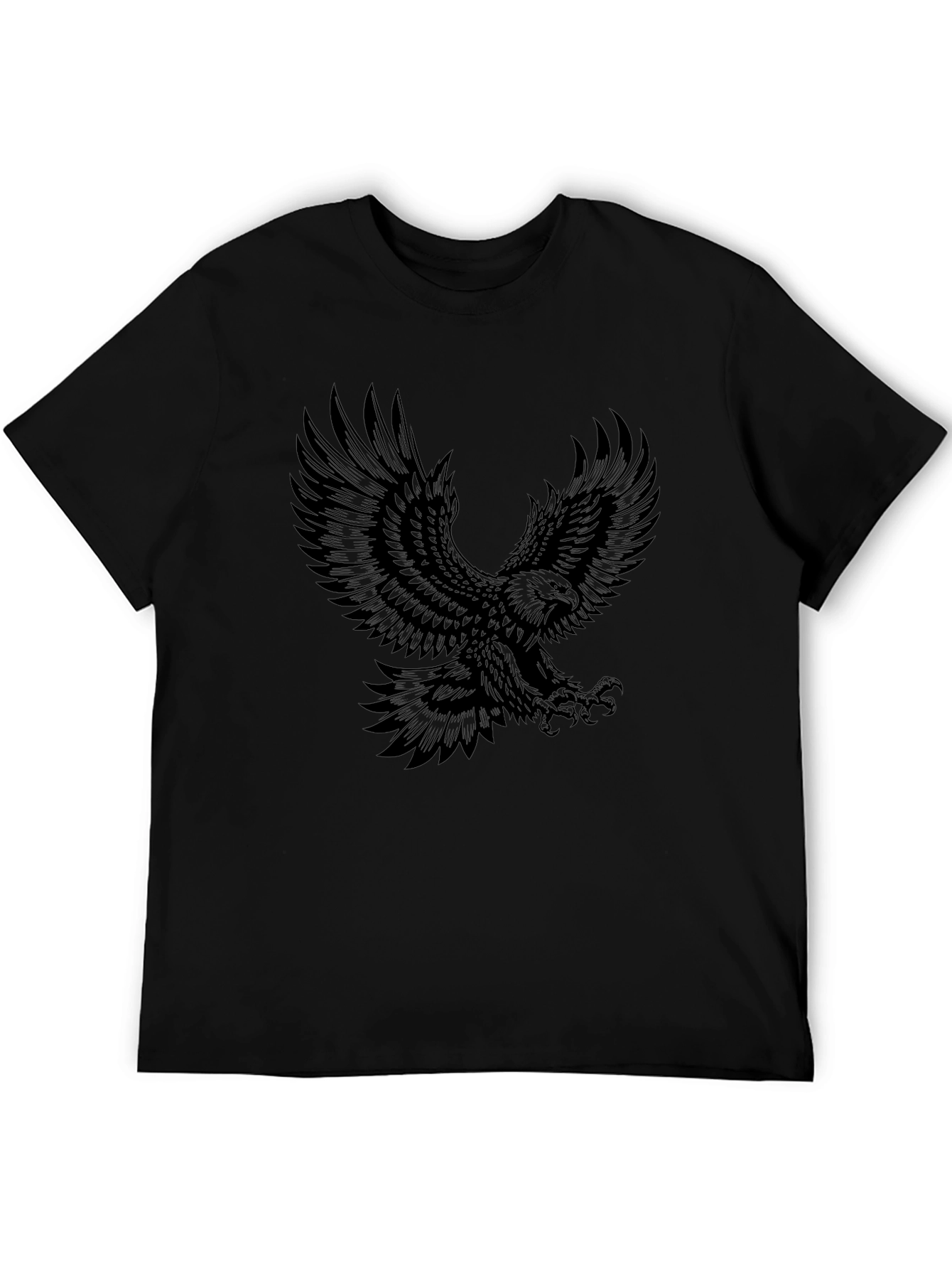 Black Eagle Graphic Tee - Mens Fashion