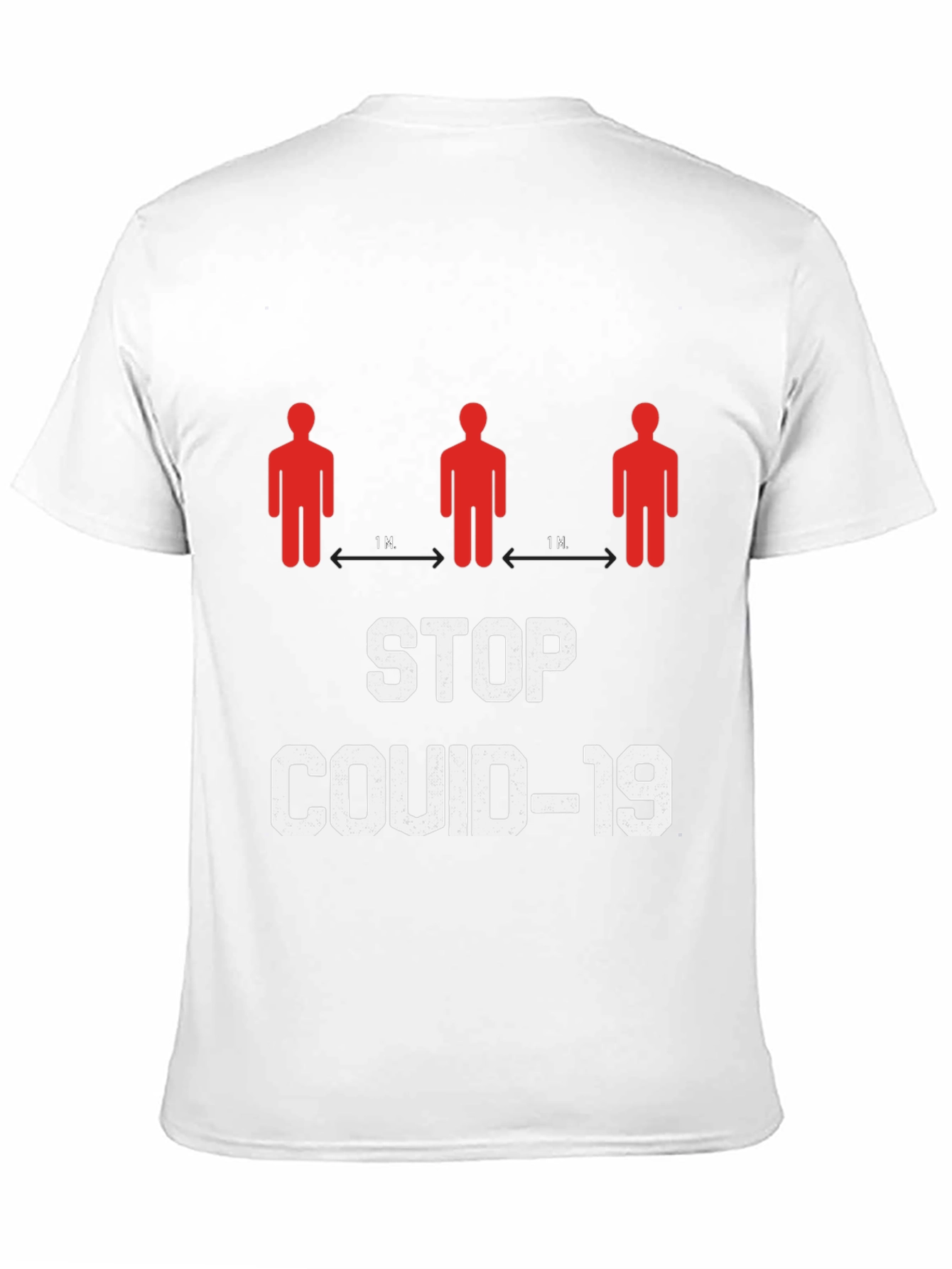 Stop Covid-19 Graphic T-Shirt - Social Distancing Tee