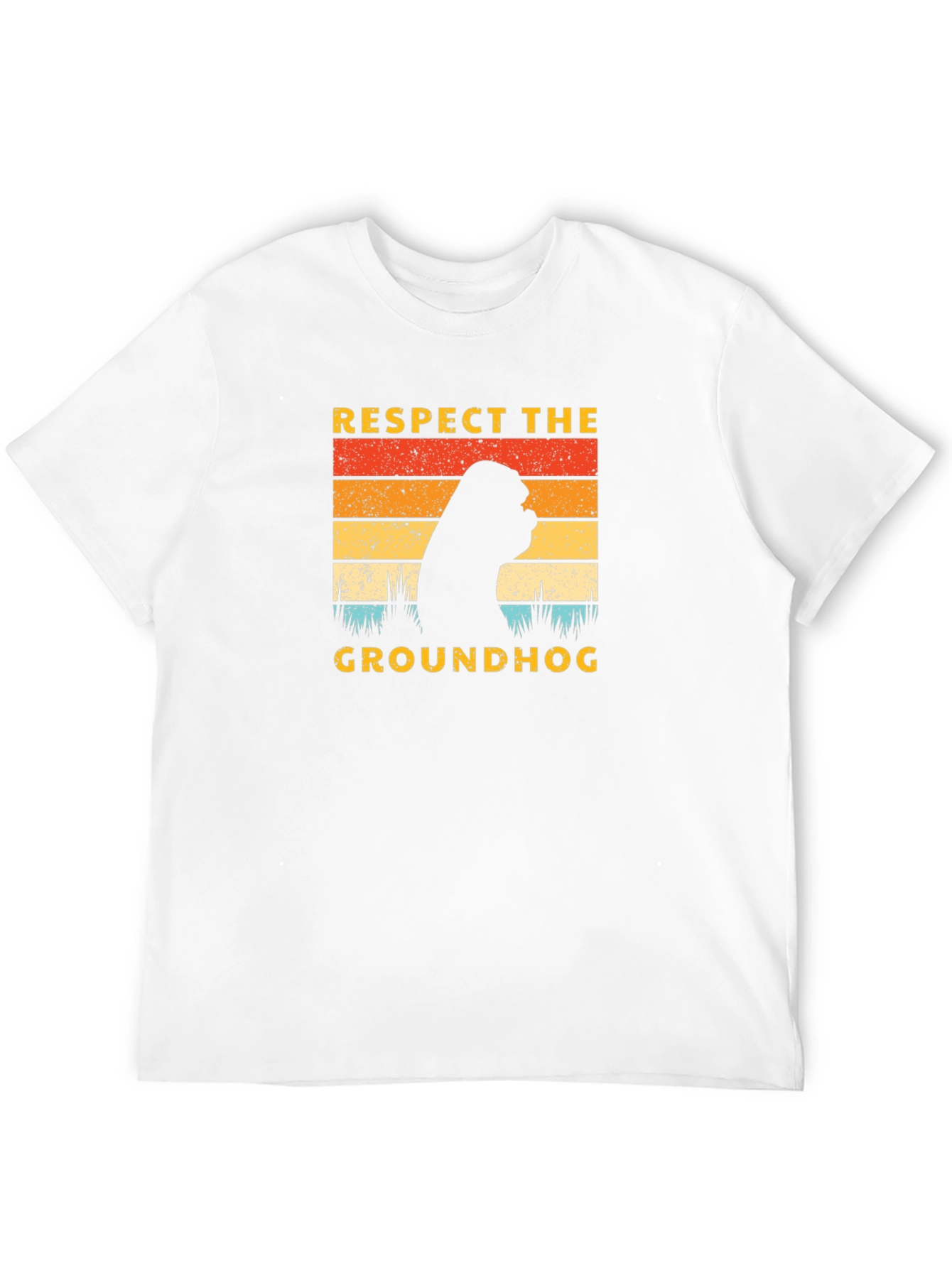 Respect the Groundhog Black Graphic Tee