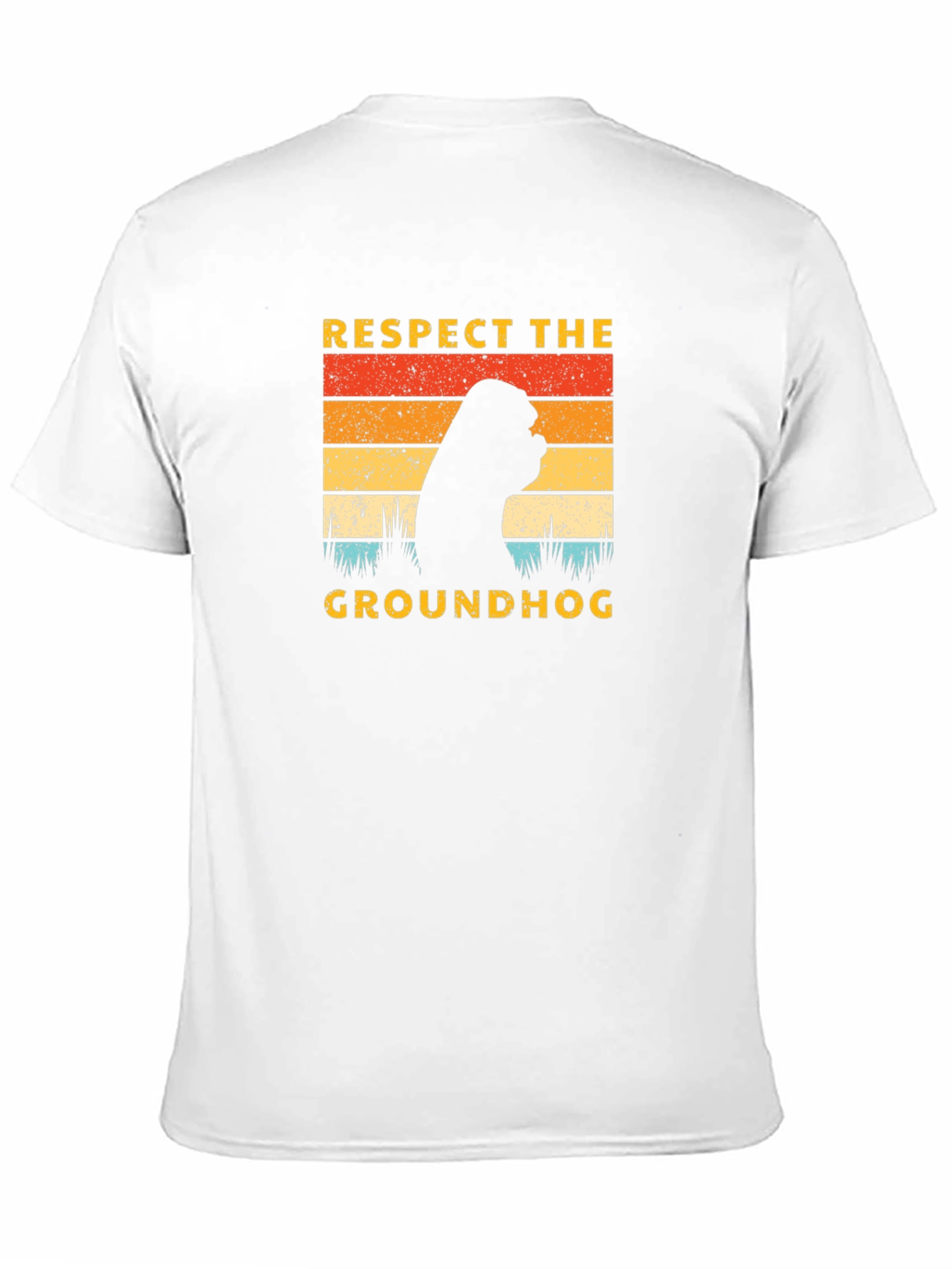 Respect the Groundhog Black Graphic Tee