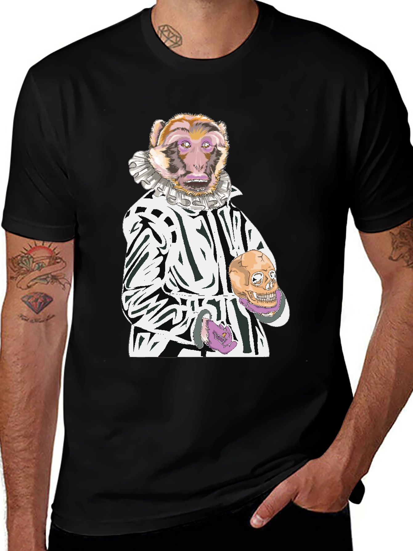 Monkey Hamlet Graphic T-Shirt