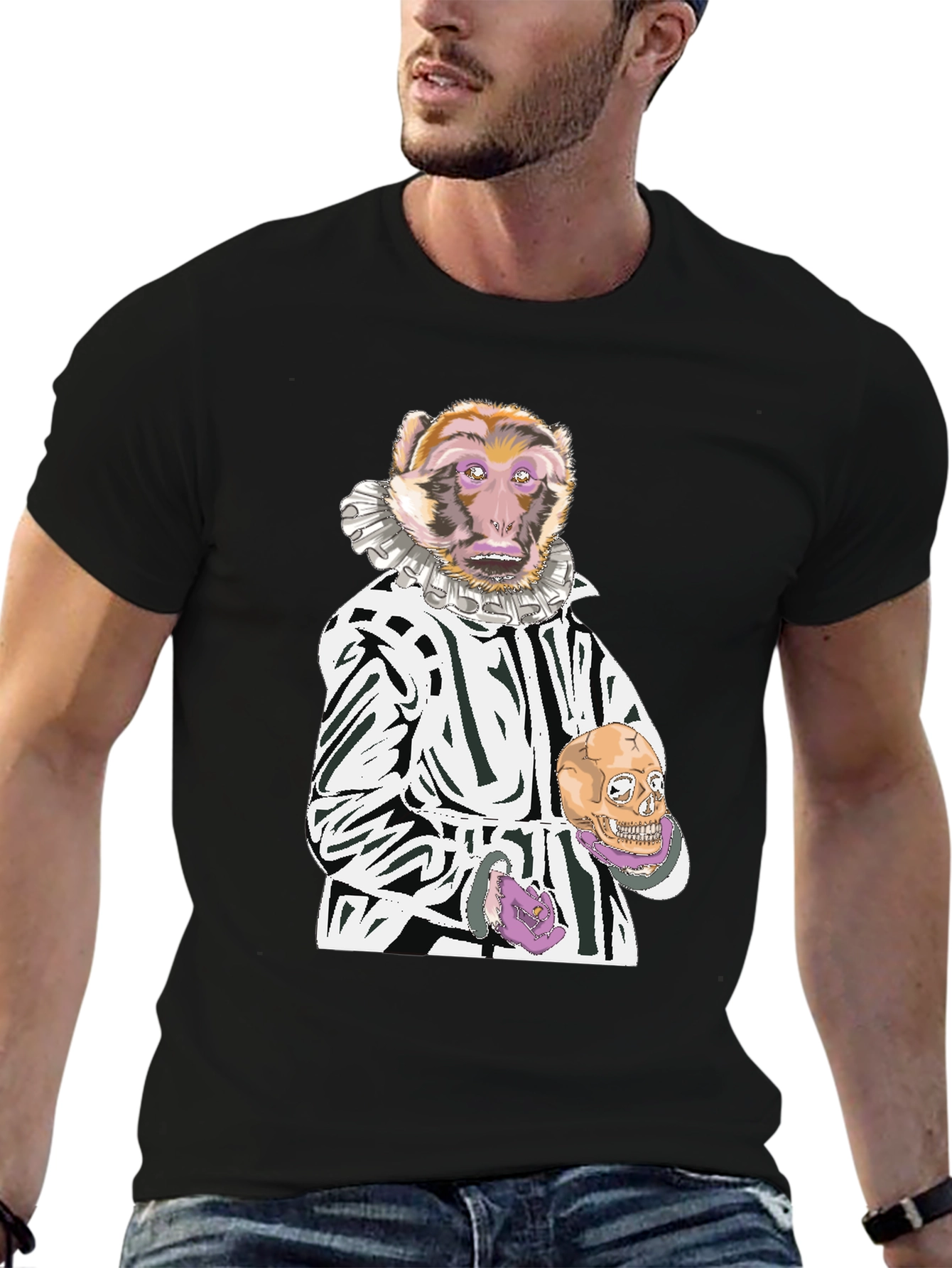 Monkey Hamlet Graphic T-Shirt