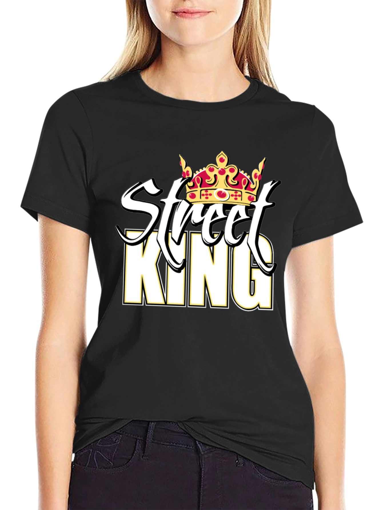 Street King Graphic Tee - Black