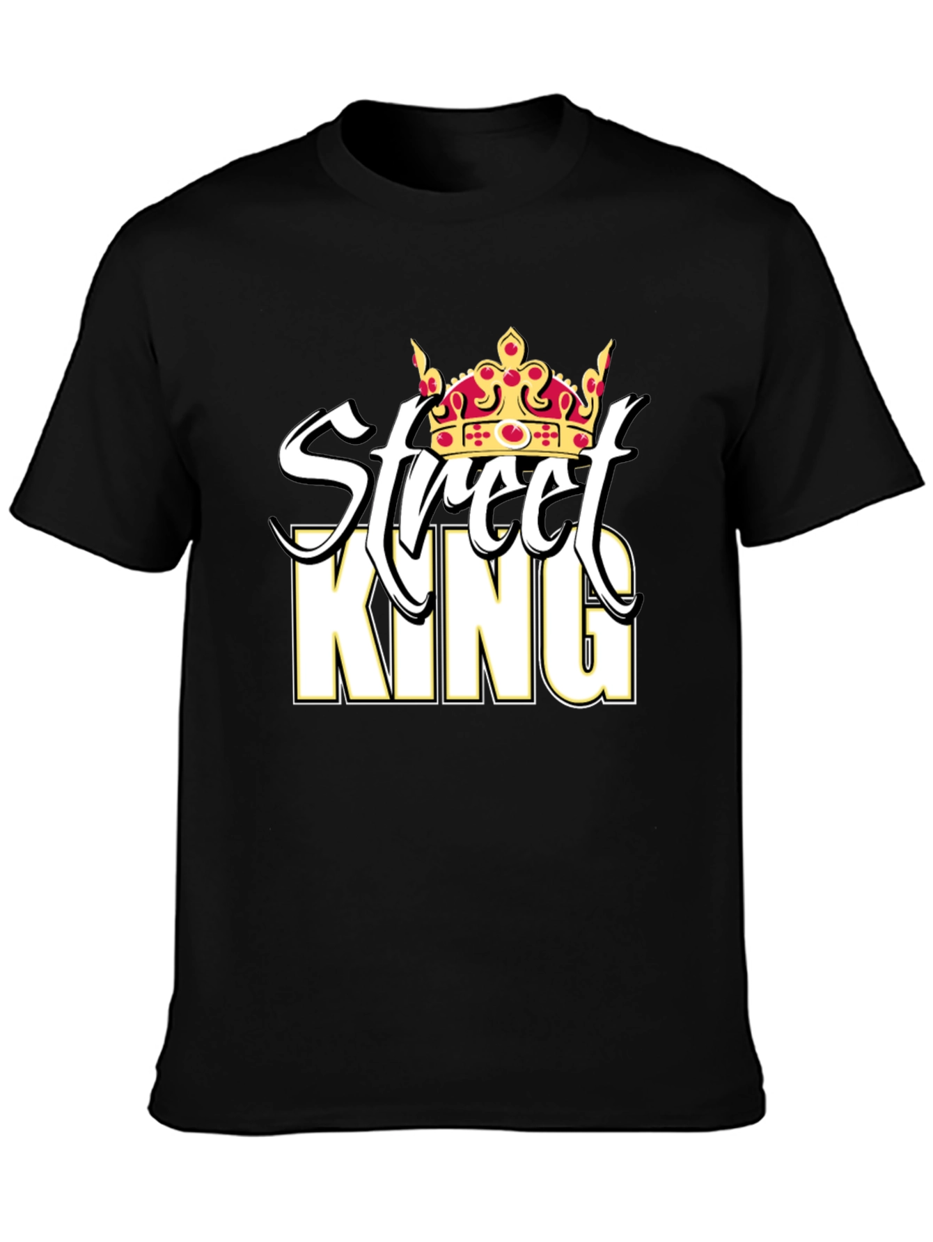 Street King Graphic Tee - Black