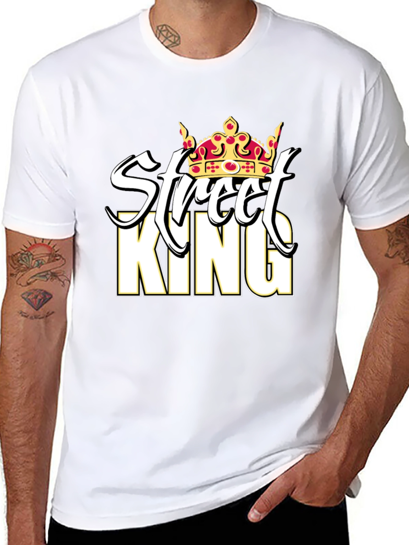 Street King Graphic Tee - Black