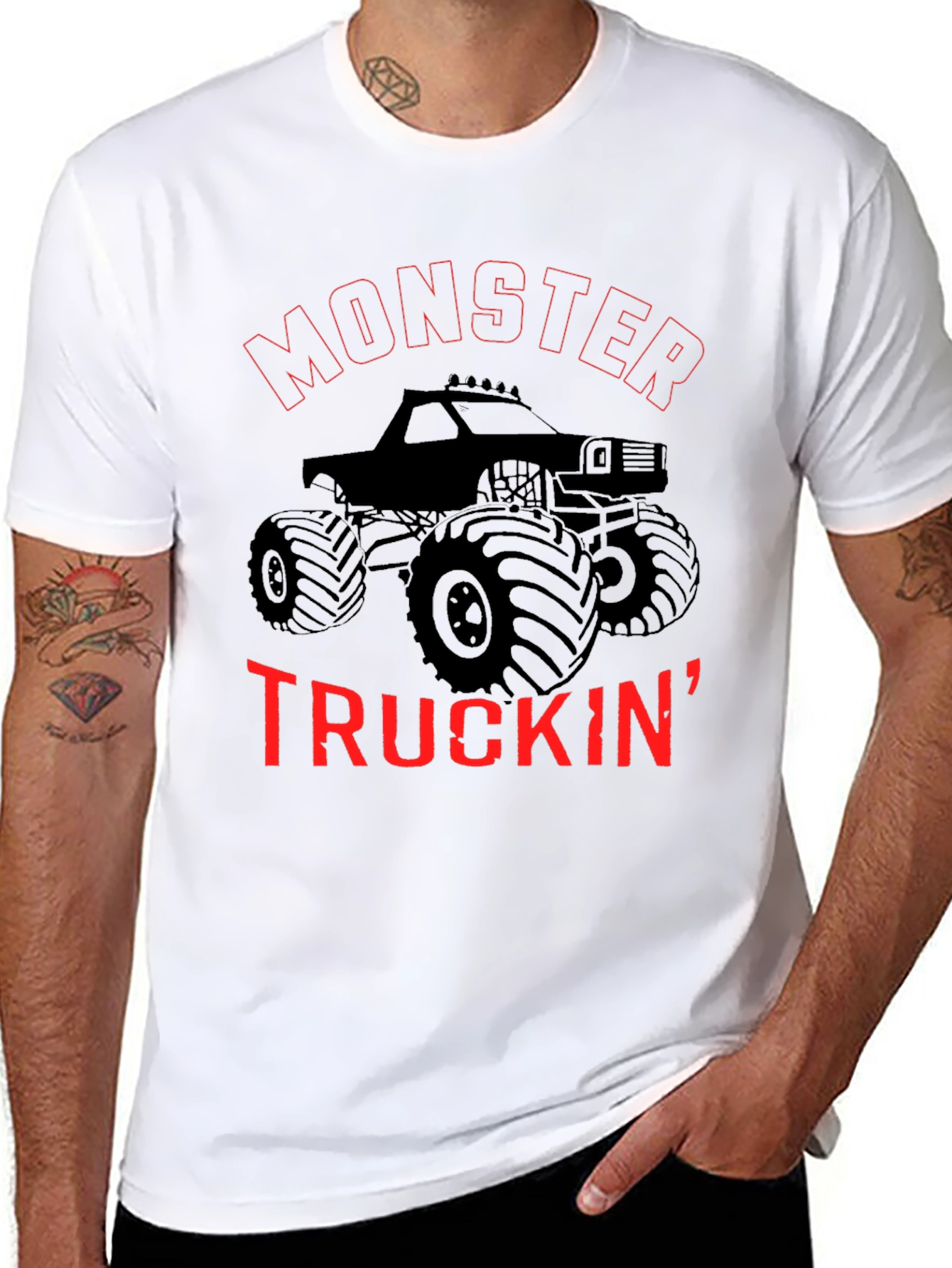 Monster Truckin Black T-Shirt