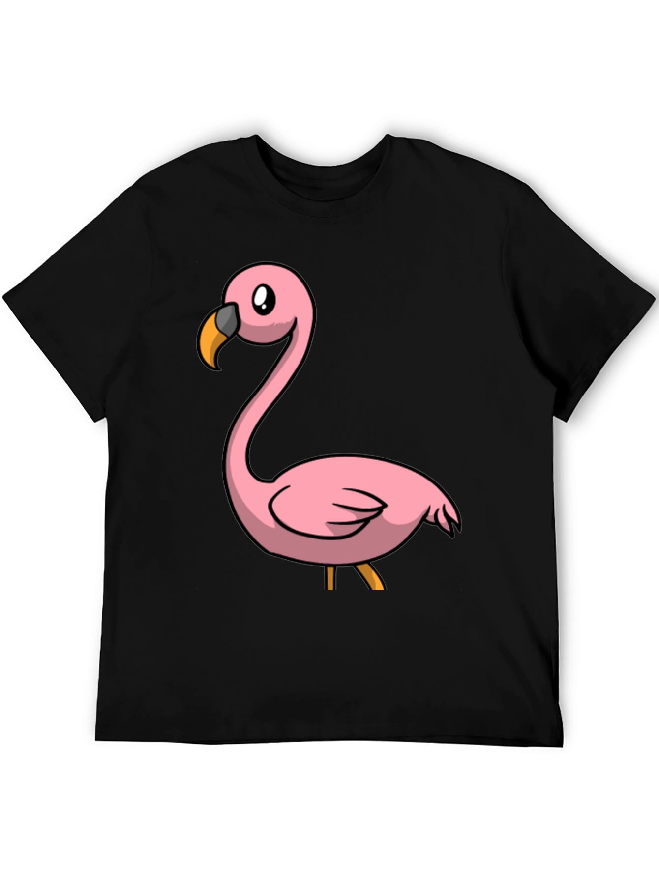Black Flamingo Graphic T-Shirt - Mens Casual Tee