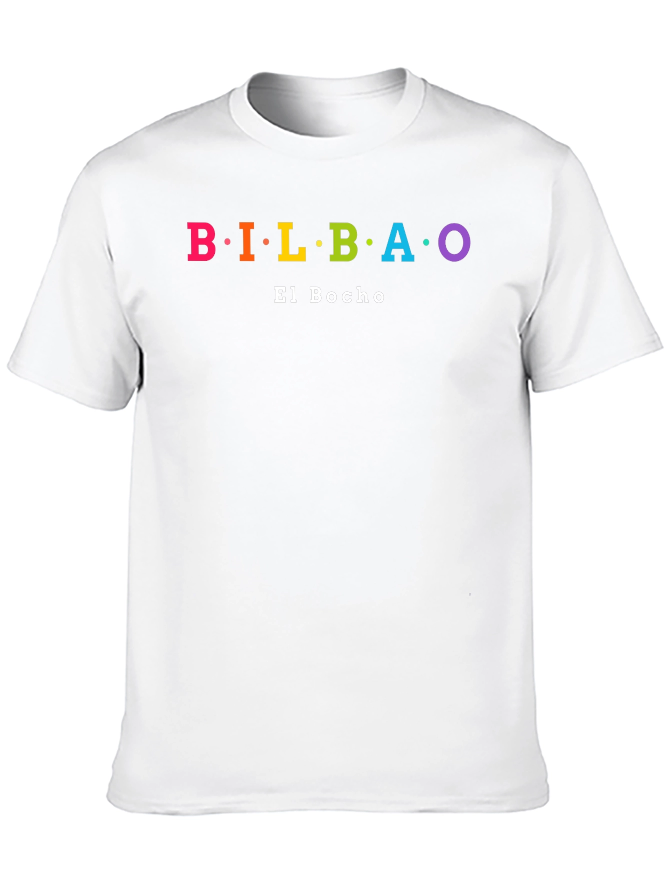 Bilbao El Bocho Rainbow Text T-Shirt