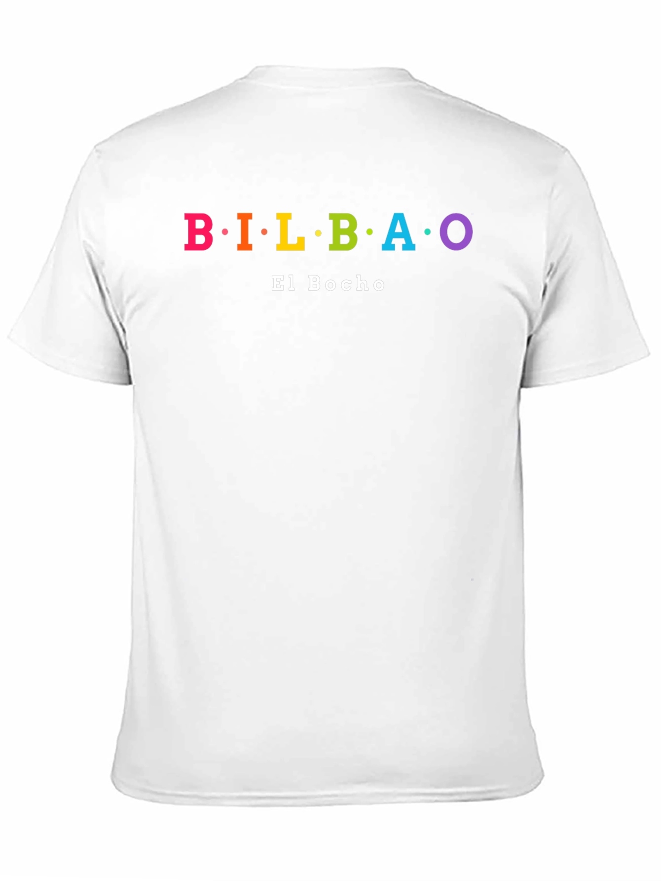 Bilbao El Bocho Rainbow Text T-Shirt