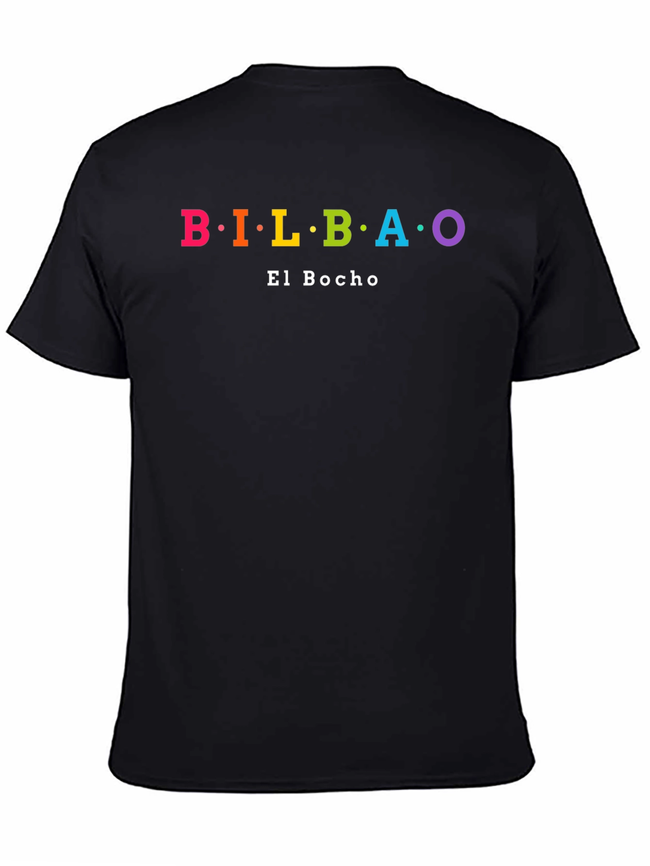 Bilbao El Bocho Rainbow Text T-Shirt