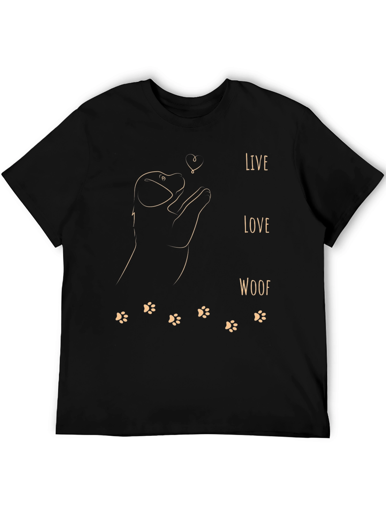 Live Love Woof Dog T-Shirt