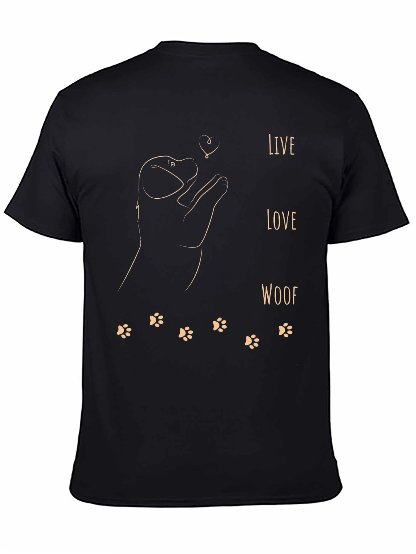 Live Love Woof Dog T-Shirt