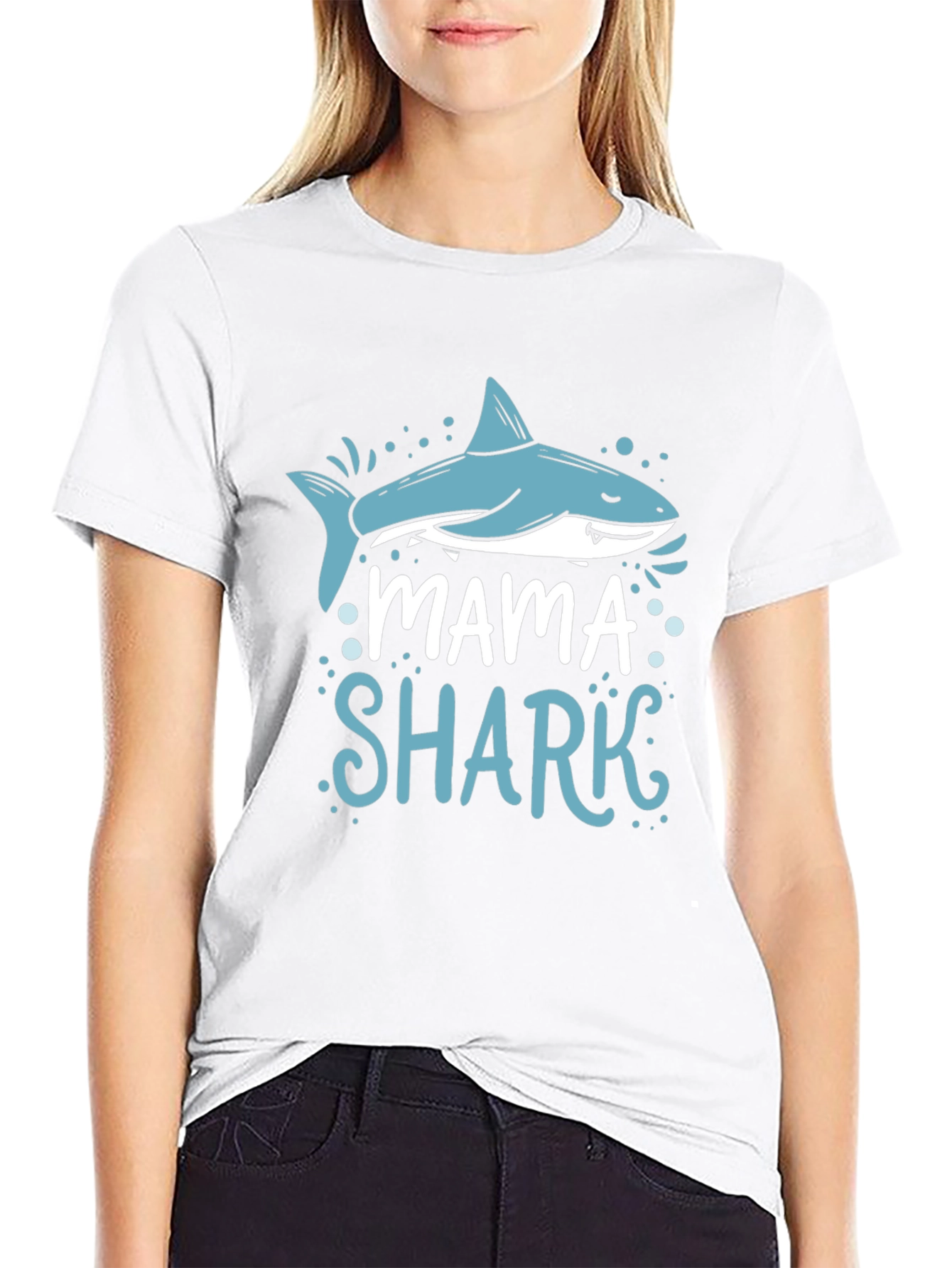 Mama Shark T-Shirt - Cute Family Matching Tee