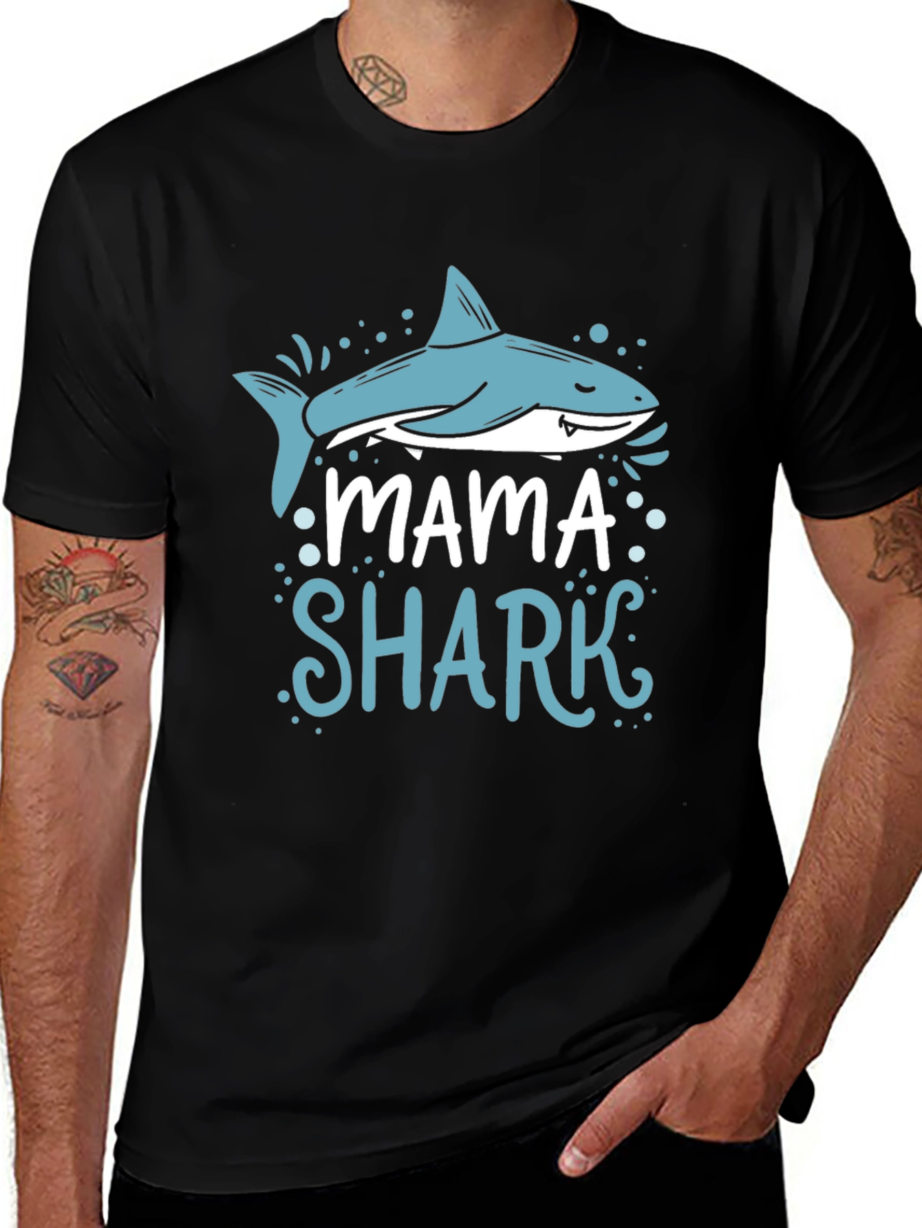 Mama Shark T-Shirt - Cute Family Matching Tee