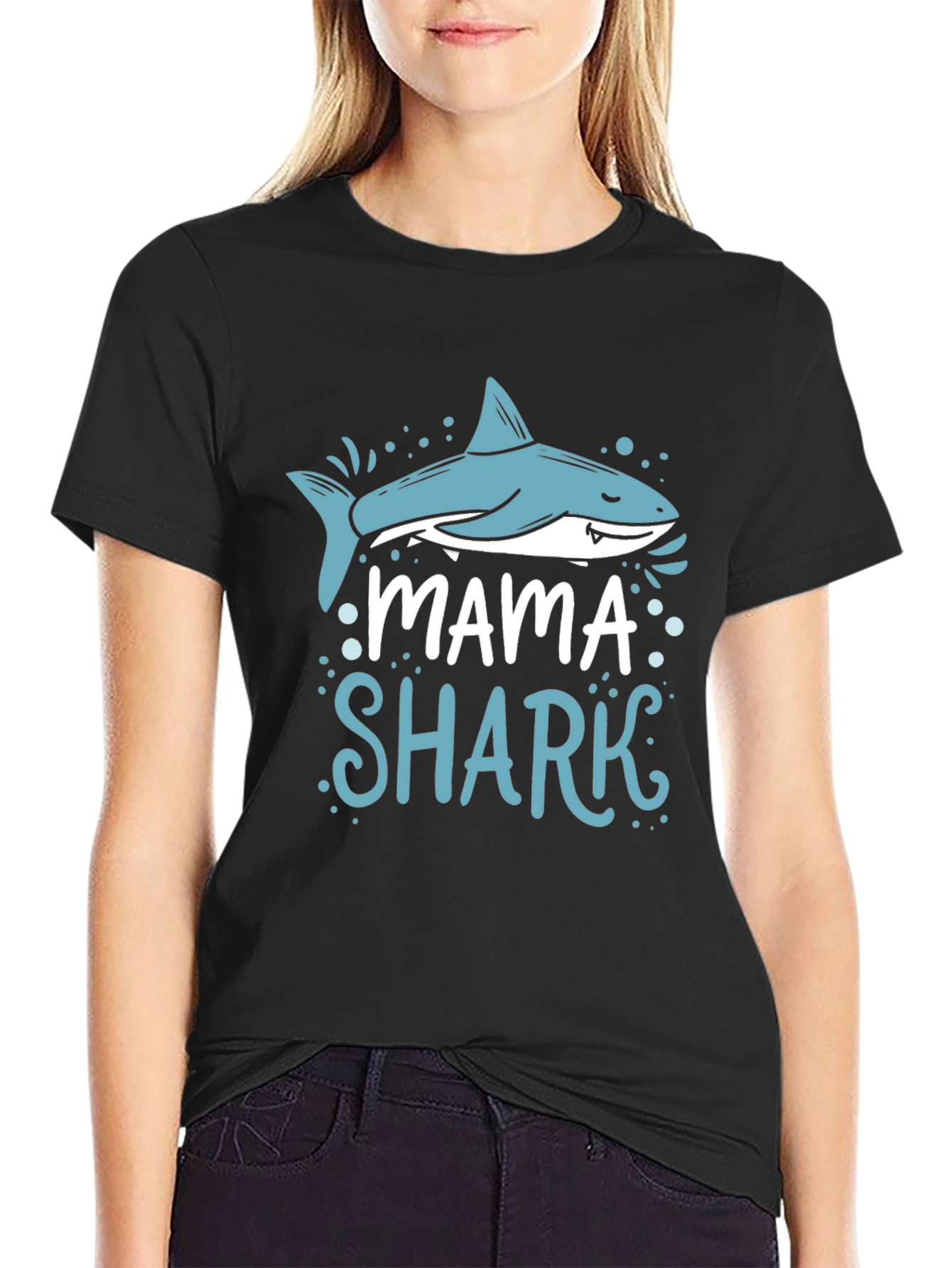Mama Shark T-Shirt - Cute Family Matching Tee