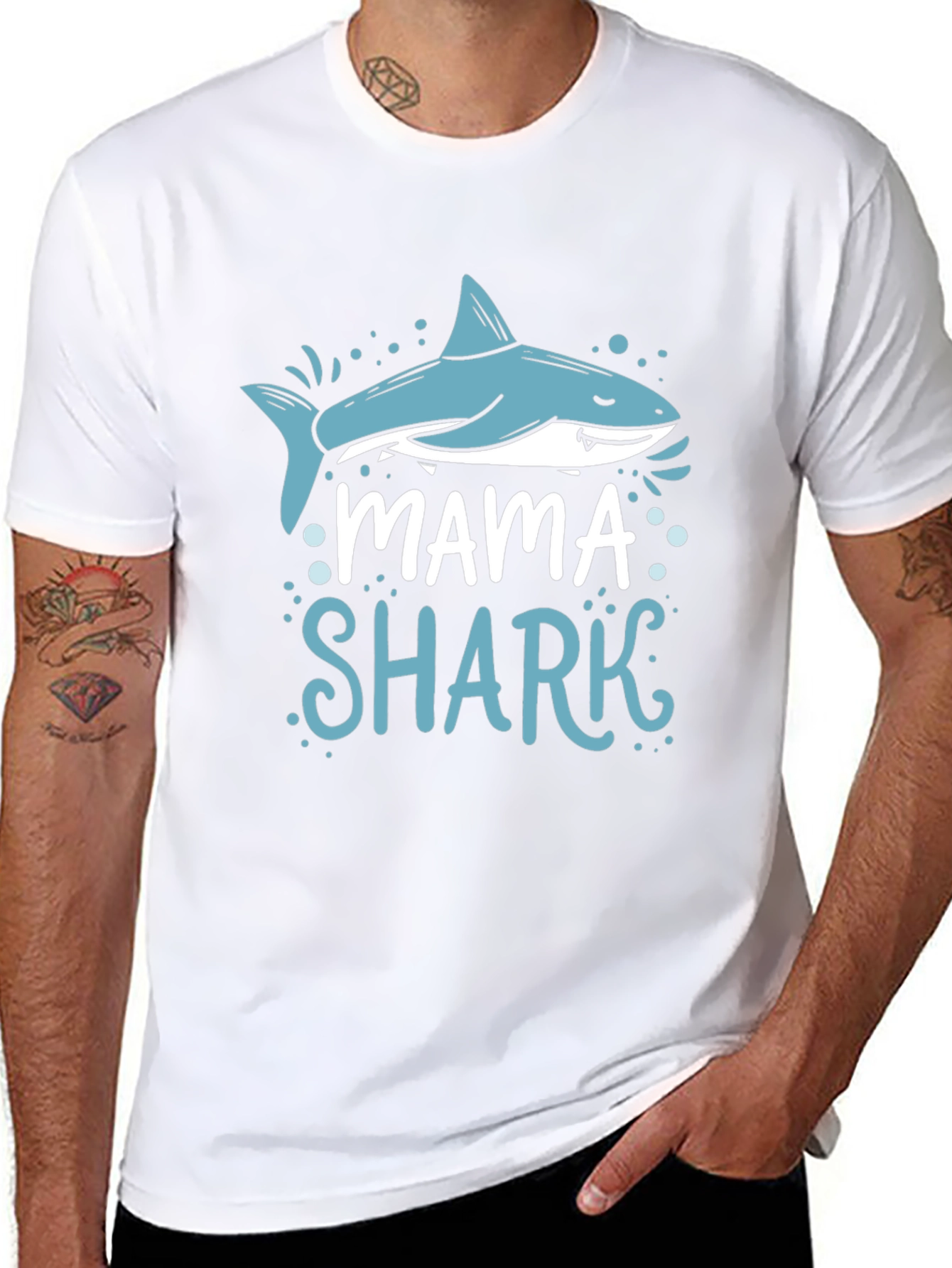 Mama Shark T-Shirt - Cute Family Matching Tee